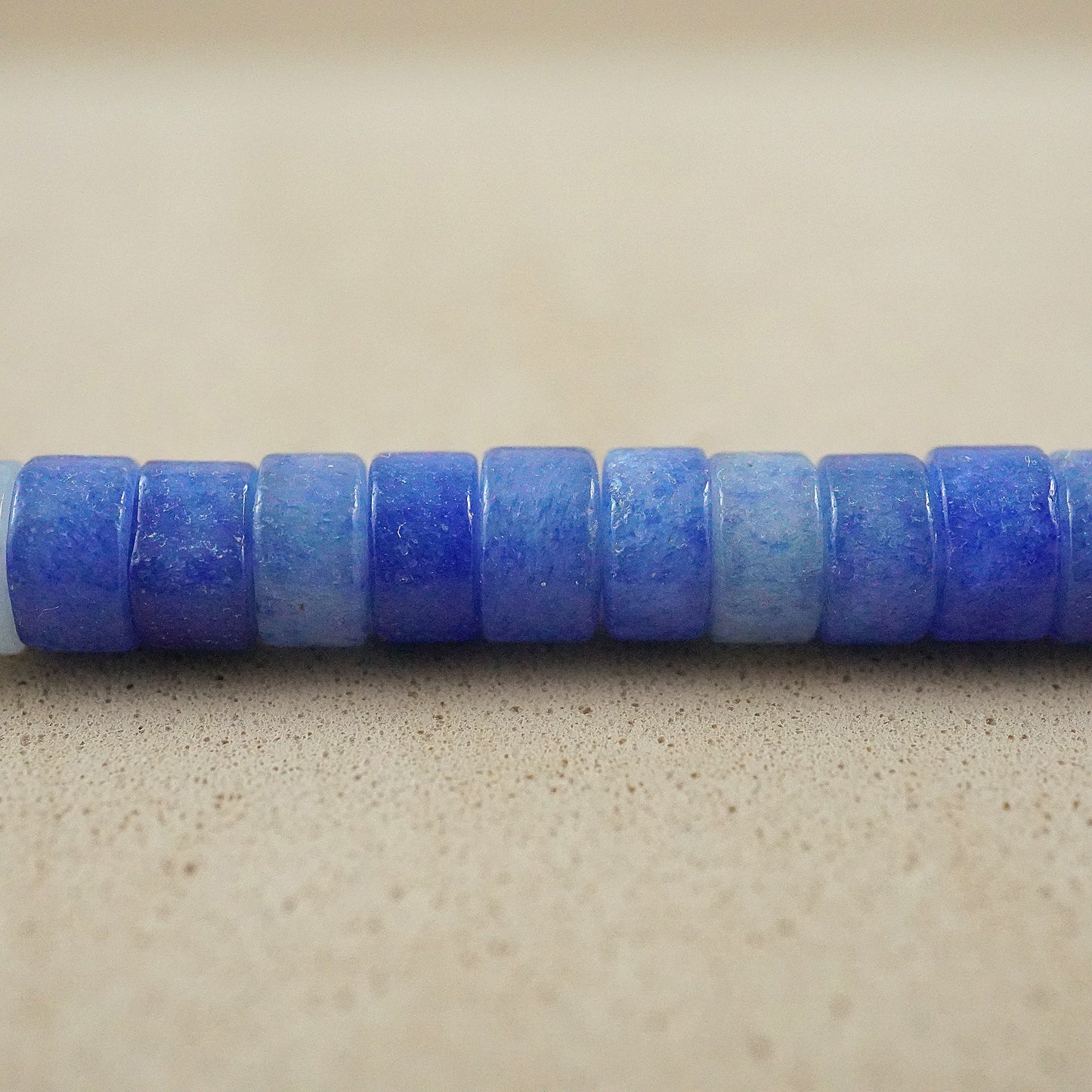 Blue Aventurine (Heishe)(Smooth)(4mm)(15"Strand)
