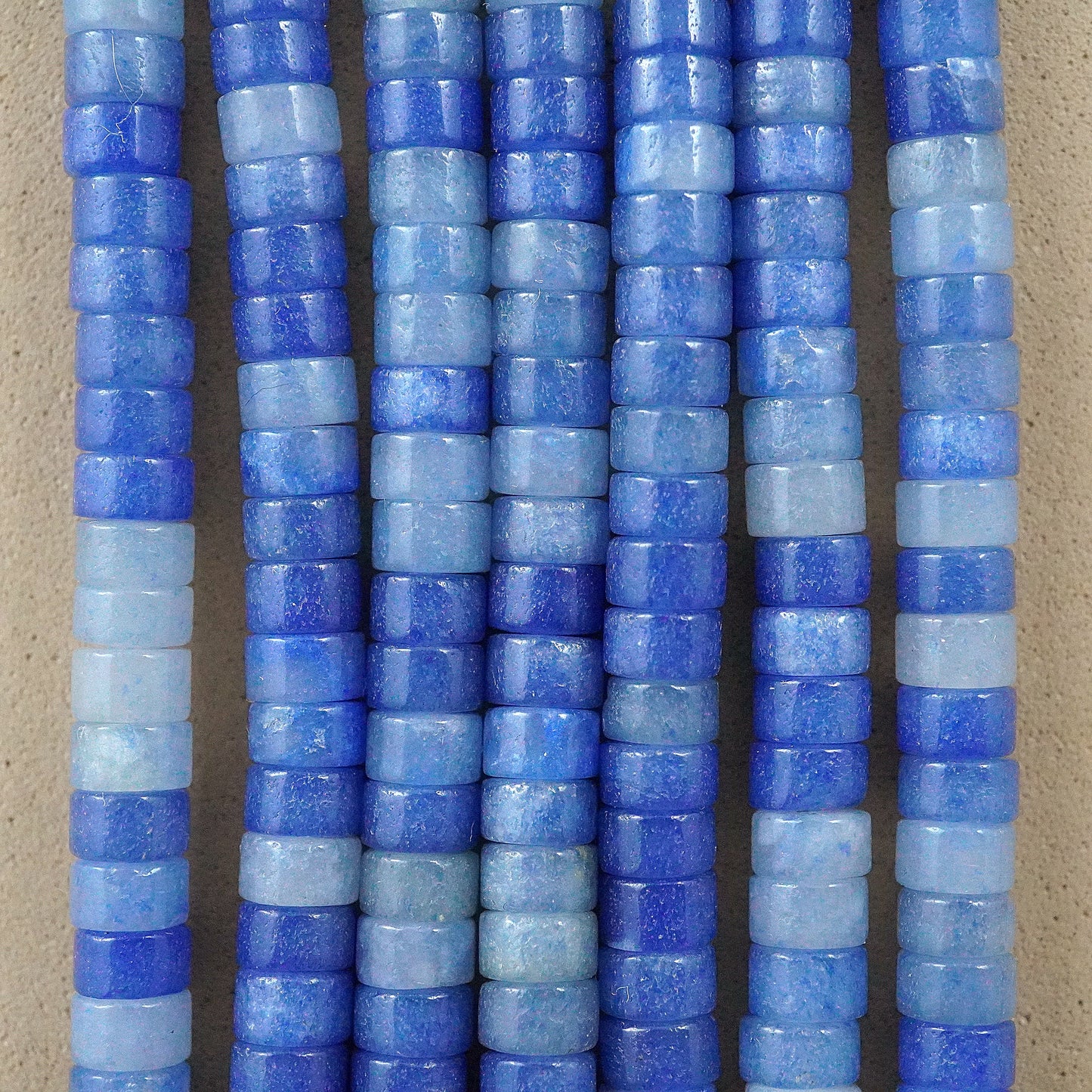 Blue Aventurine (Heishe)(Smooth)(4mm)(15"Strand)