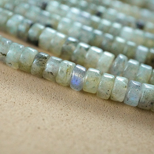Labradorite (Heishe)(Smooth)(4mm)(15"Strand)