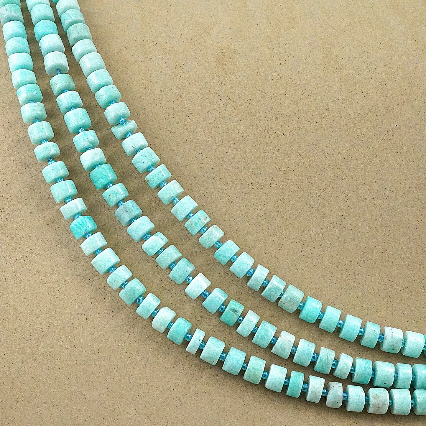 Amazonite (Heishe)(Smooth)(10mm)(16"Strand)