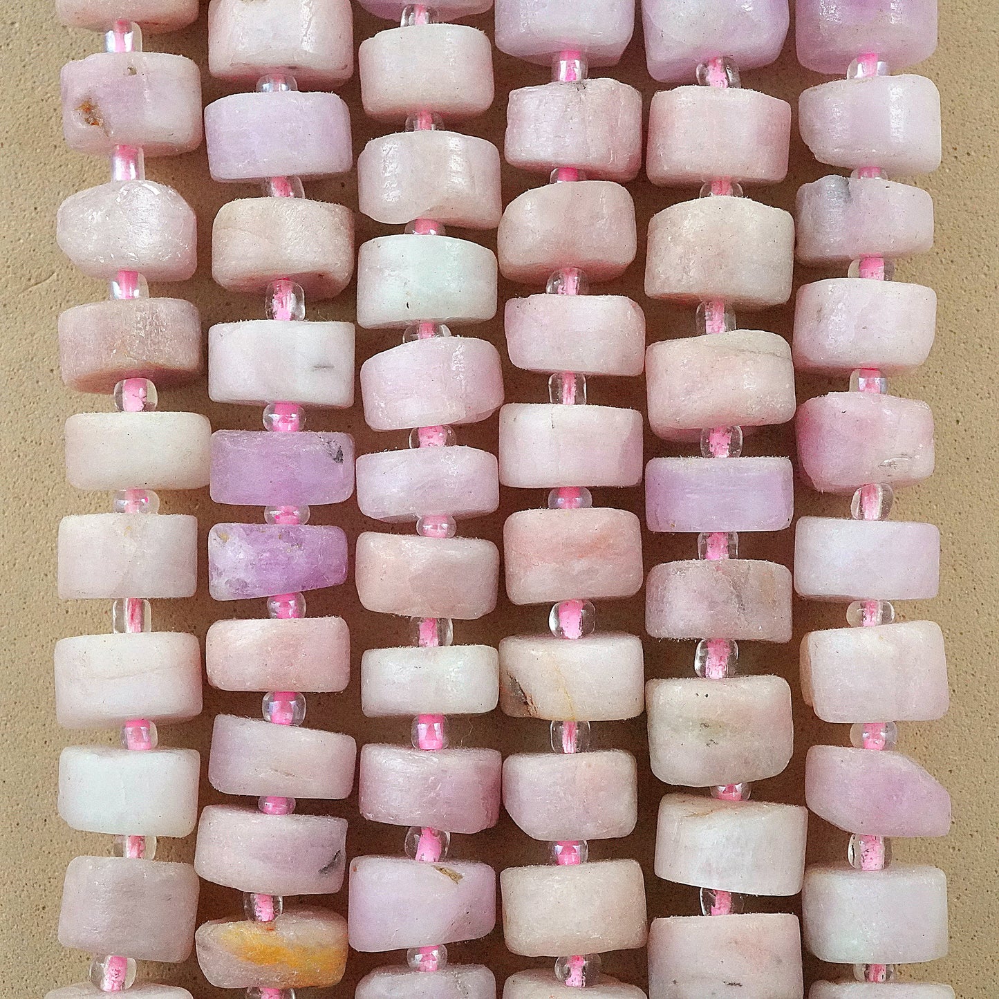 Kunzite (Heishe)(Matte)(10mm)(16"Strand)