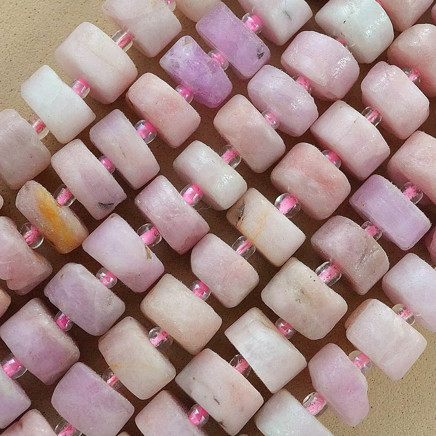 Kunzite (Heishe)(Matte)(10mm)(16"Strand)