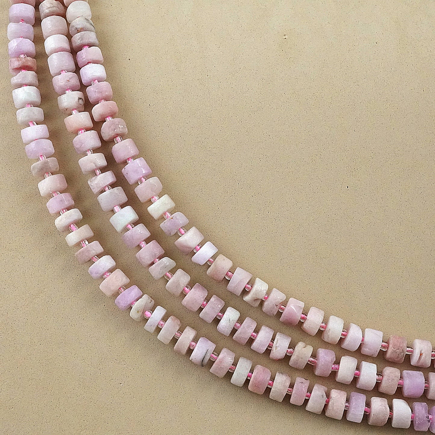 Kunzite (Heishe)(Matte)(10mm)(16"Strand)