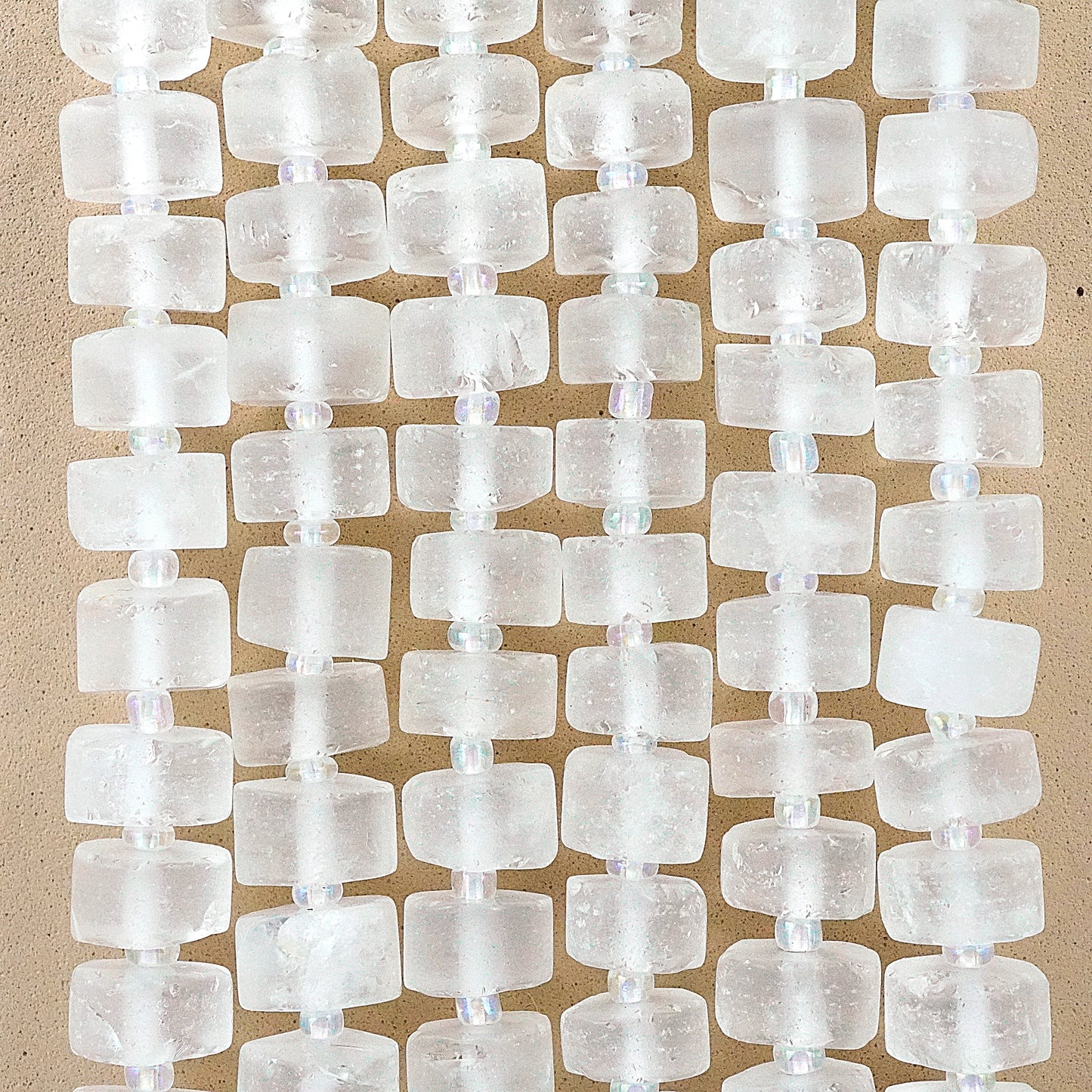 Quartz (Heishe)(Matte)(10mm)(16"Strand)