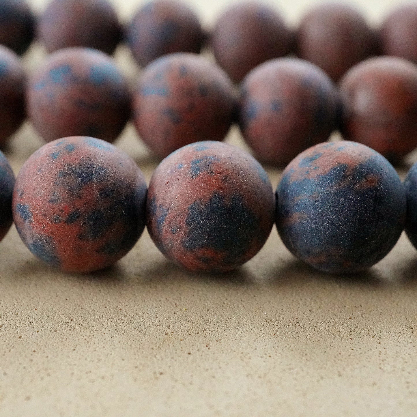 Mahogany Obsidian (Round)(Matte)(4mm)(6mm)(8mm)(10mm)(12mm)(16"Strand)