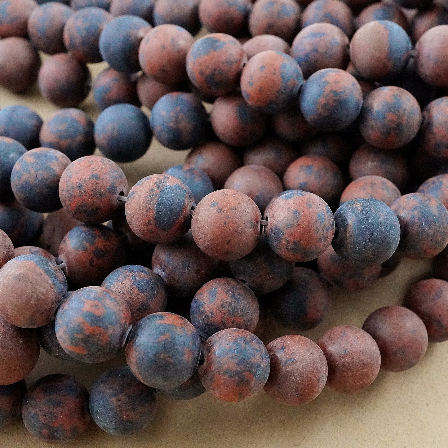 Mahogany Obsidian (Round)(Matte)(4mm)(6mm)(8mm)(10mm)(12mm)(16"Strand)