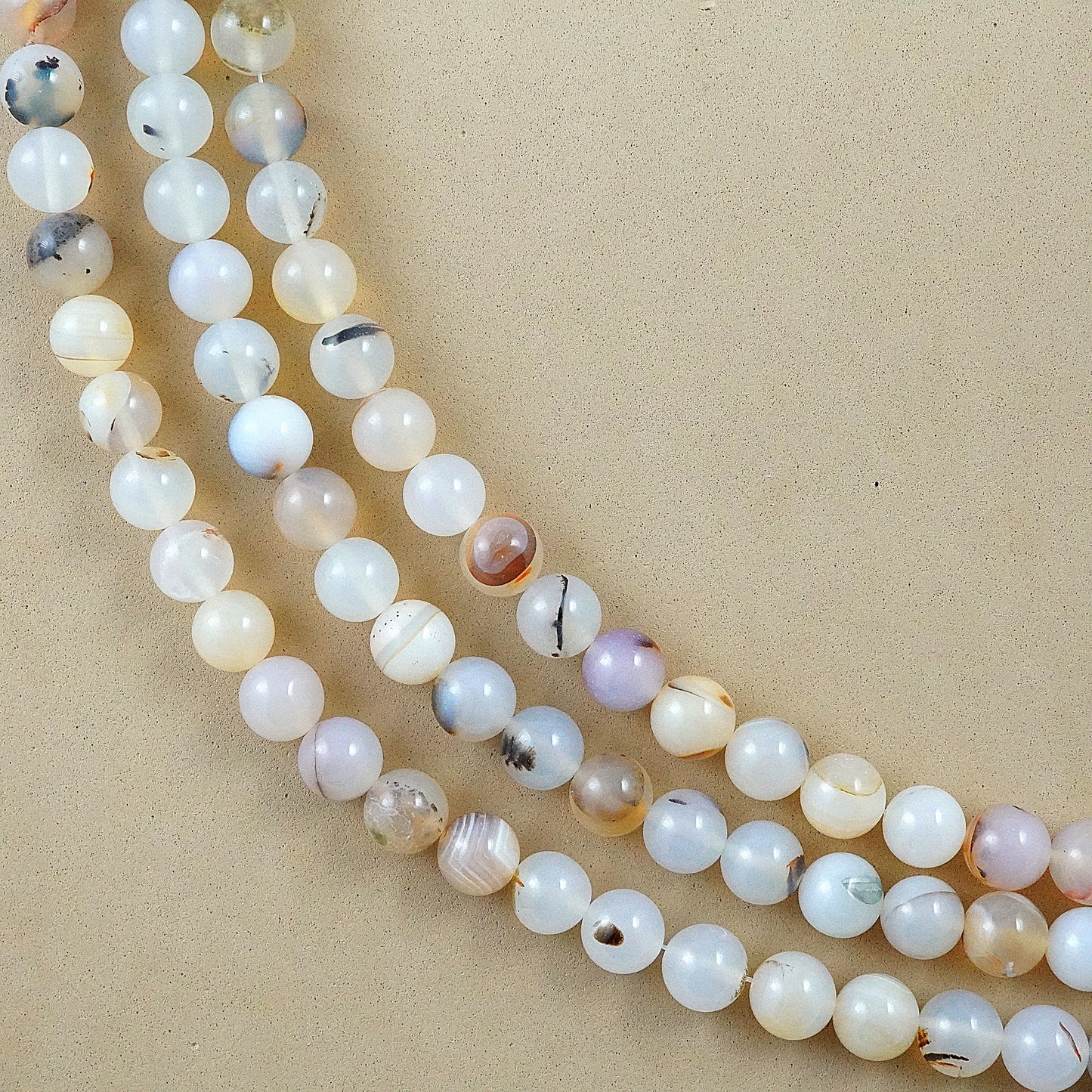 Montana Agate (Round)(Smooth)(4mm)(6mm)(8mm)(10mm)(12mm)(16"Strand)