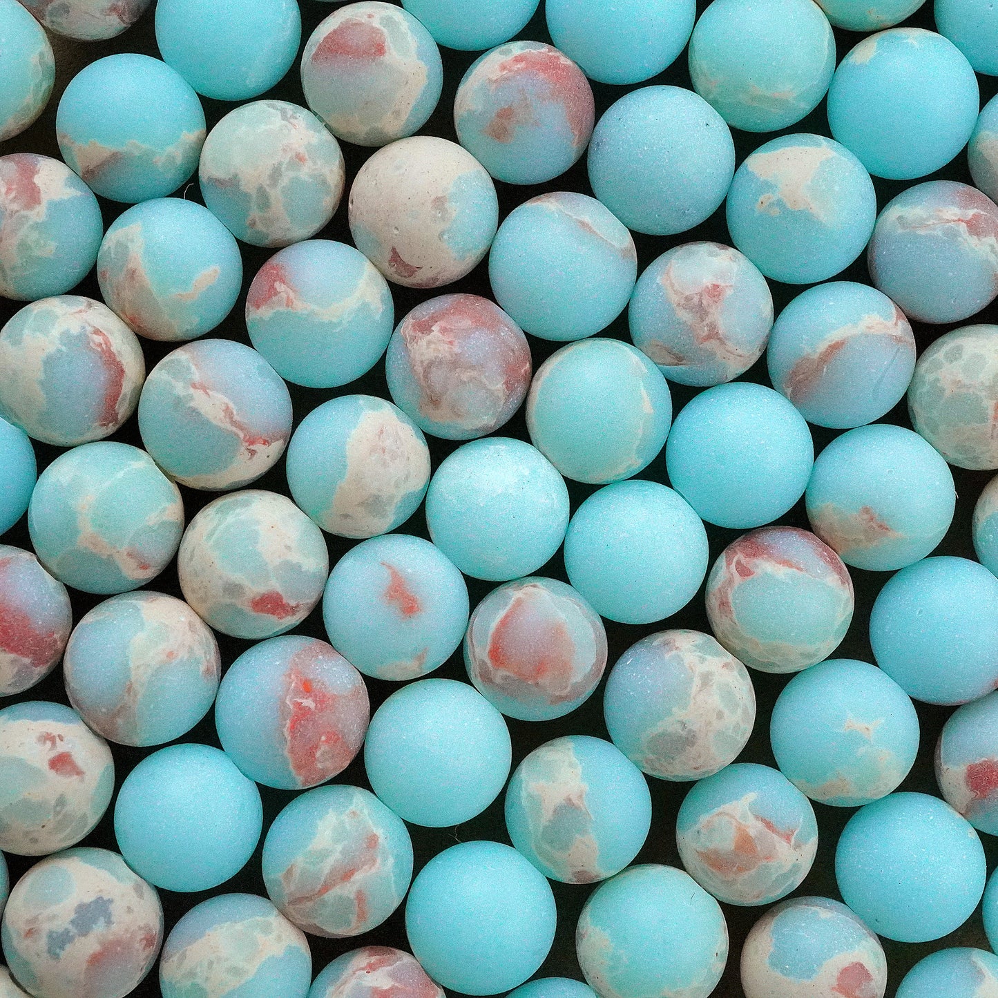 Aqua Terra Jasper (Round)(Matte)(4mm)(6mm)(8mm)(10mm)(12mm)(16"Strand)