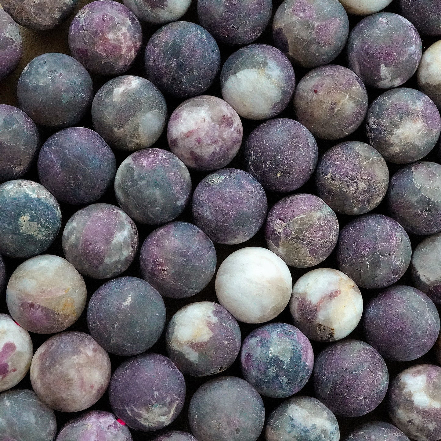 Eudialyte (Round)(Matte)(6mm)(8mm)(10mm)(12mm)(16"Strand)