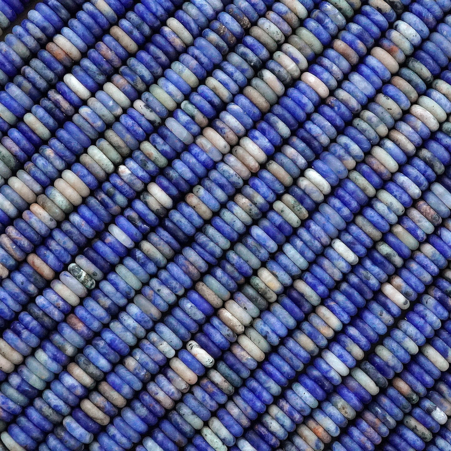 Orange Sodalite (Rondelle)(Matte)(6mmx2mm)(15.5"Strand)