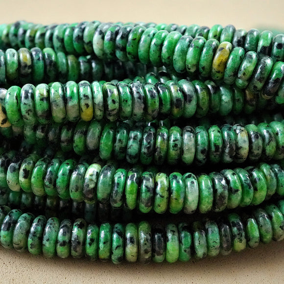 Zoisite (Rondelle)(Smooth)(6mmx2mm)(15.5