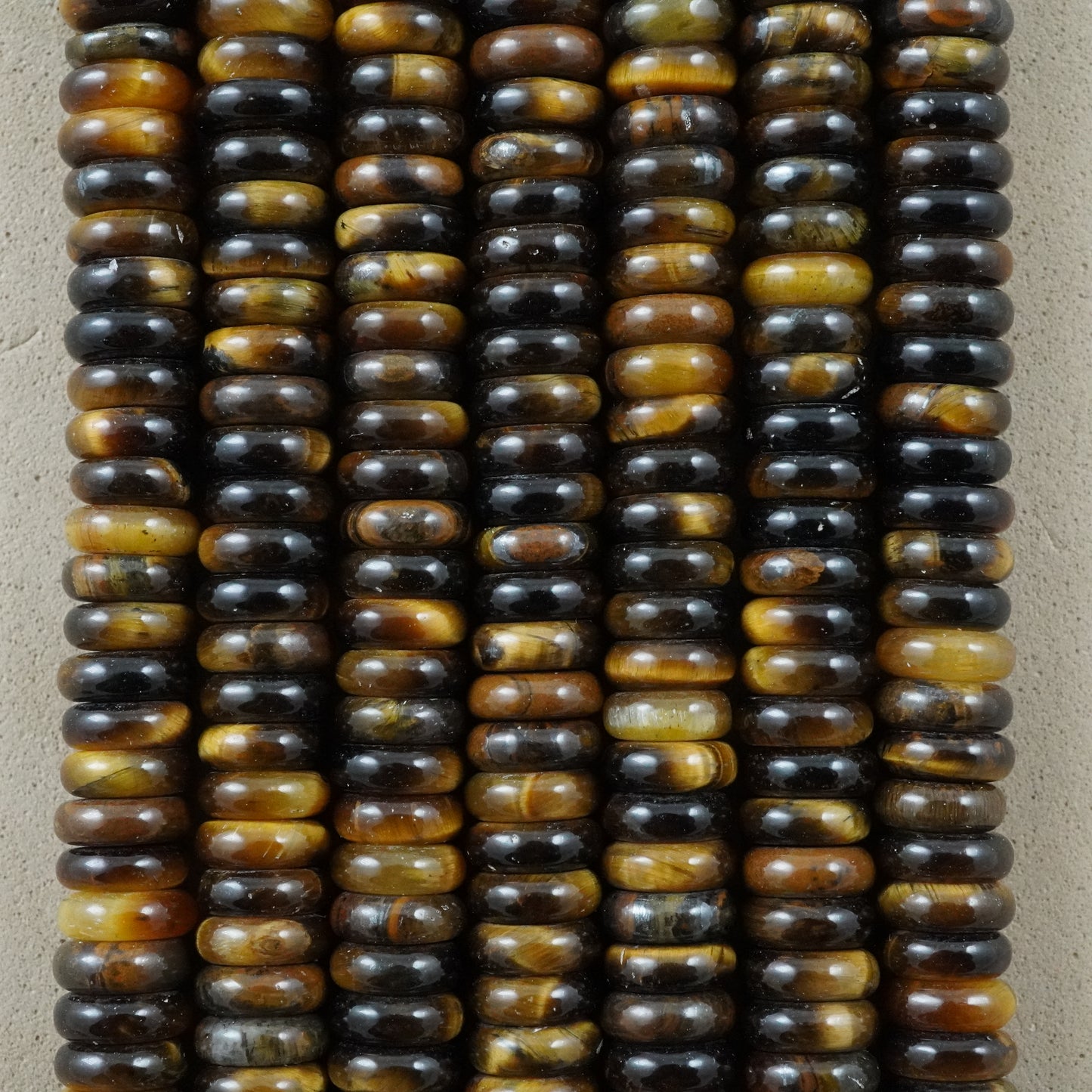 Tiger Eye (Rondelle)(Smooth)(6mmx2mm)(15.5"Strand)