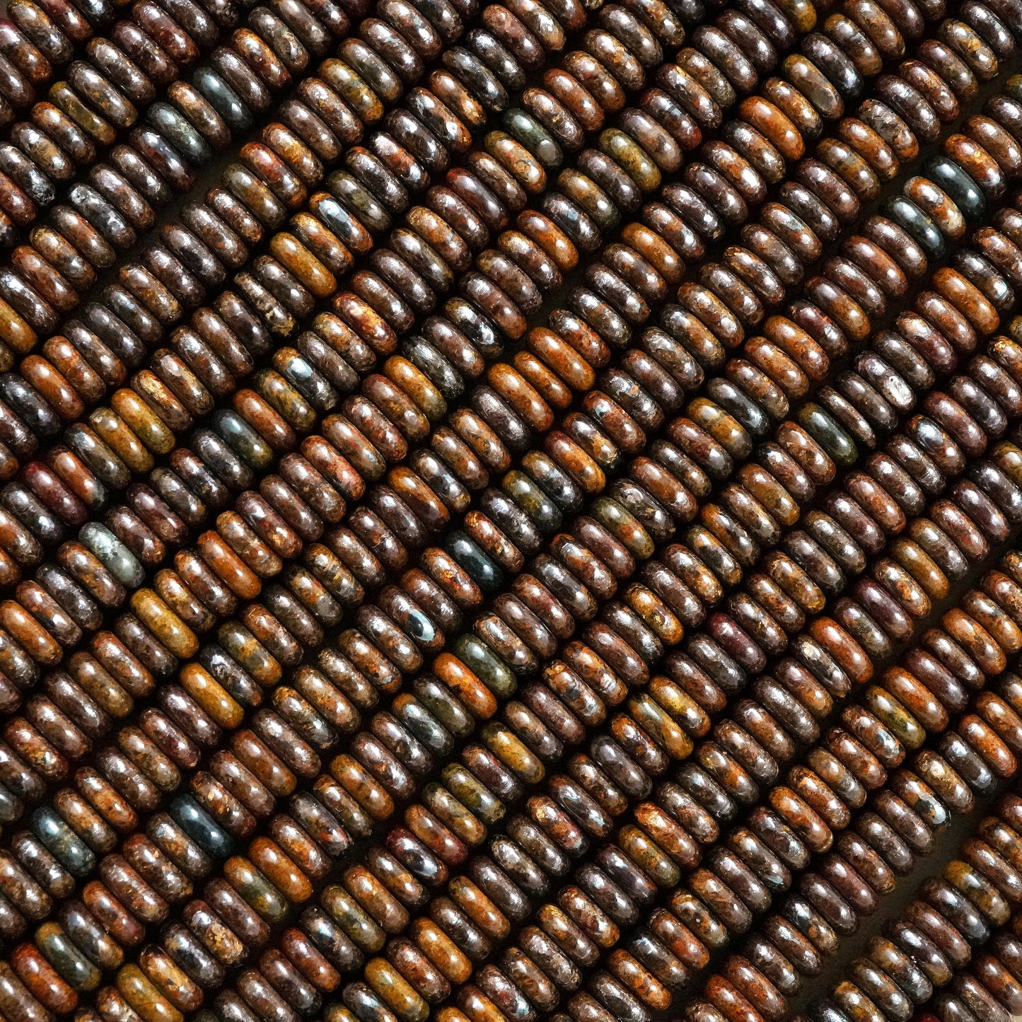 Bronzite (Rondelle)(Smooth)(6mmx2mm)(15.5"Strand)
