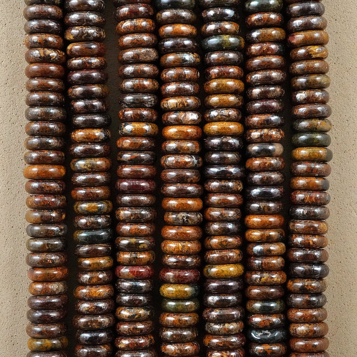 Bronzite (Rondelle)(Smooth)(6mmx2mm)(15.5"Strand)