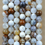 Dendritic Opal (Round)(Smooth)(6mm)(8mm)(10mm)(16"Strand)