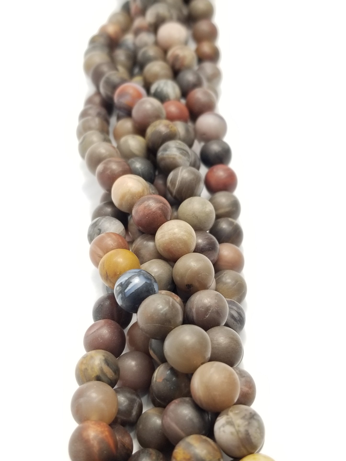 Petrified Wood (Round)(Matte)(16"Strand)
