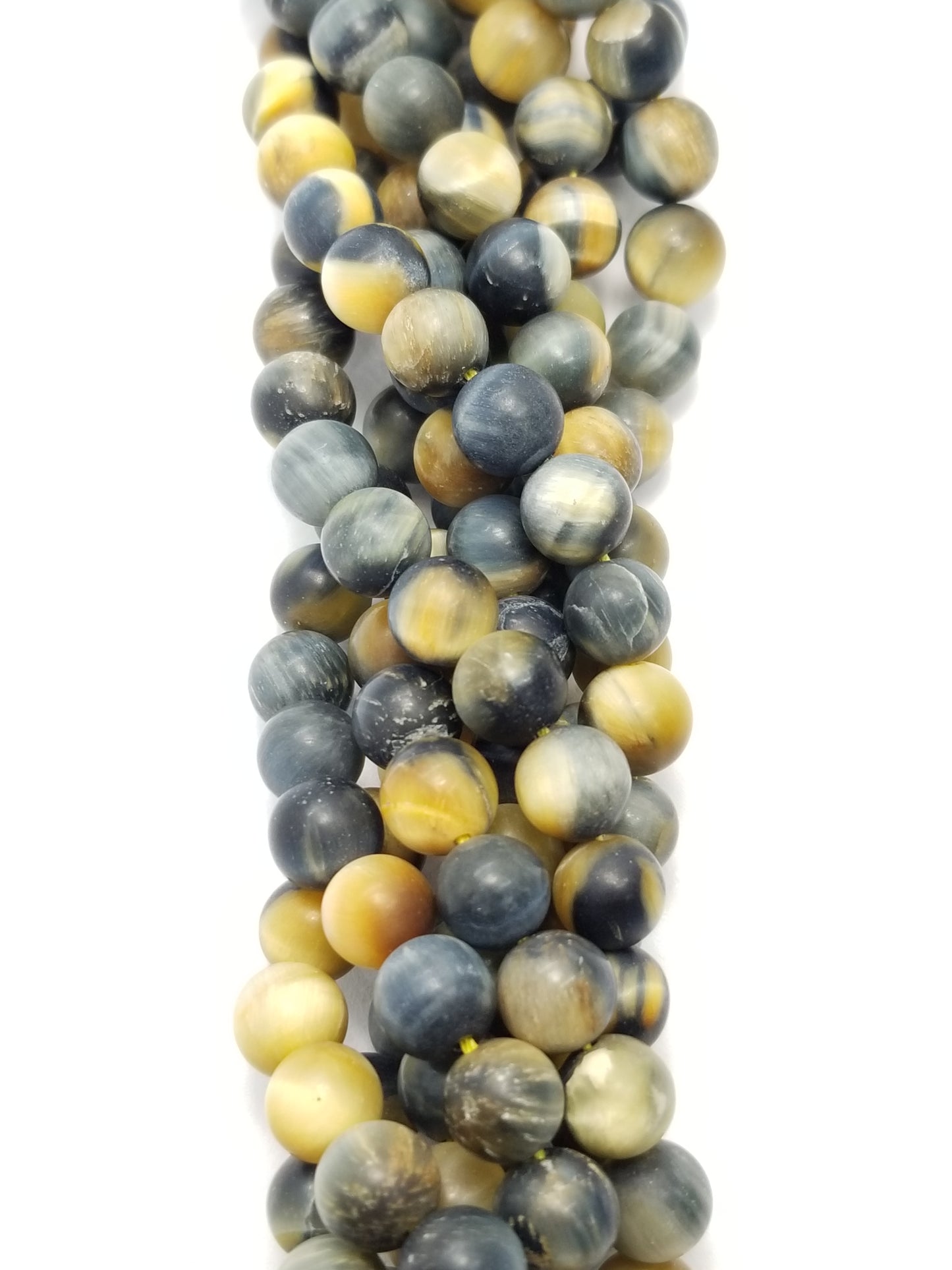 Golden Hawk's Eye (Round)(Matte)(16"Strand)