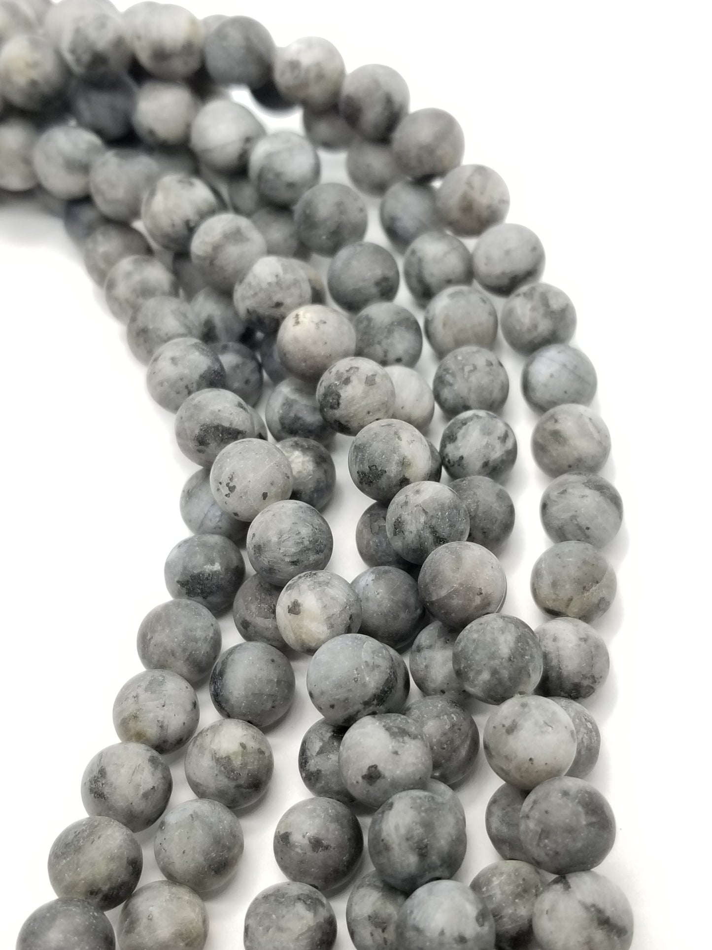 Larvikite (Round)(Matte)(16"Strand)