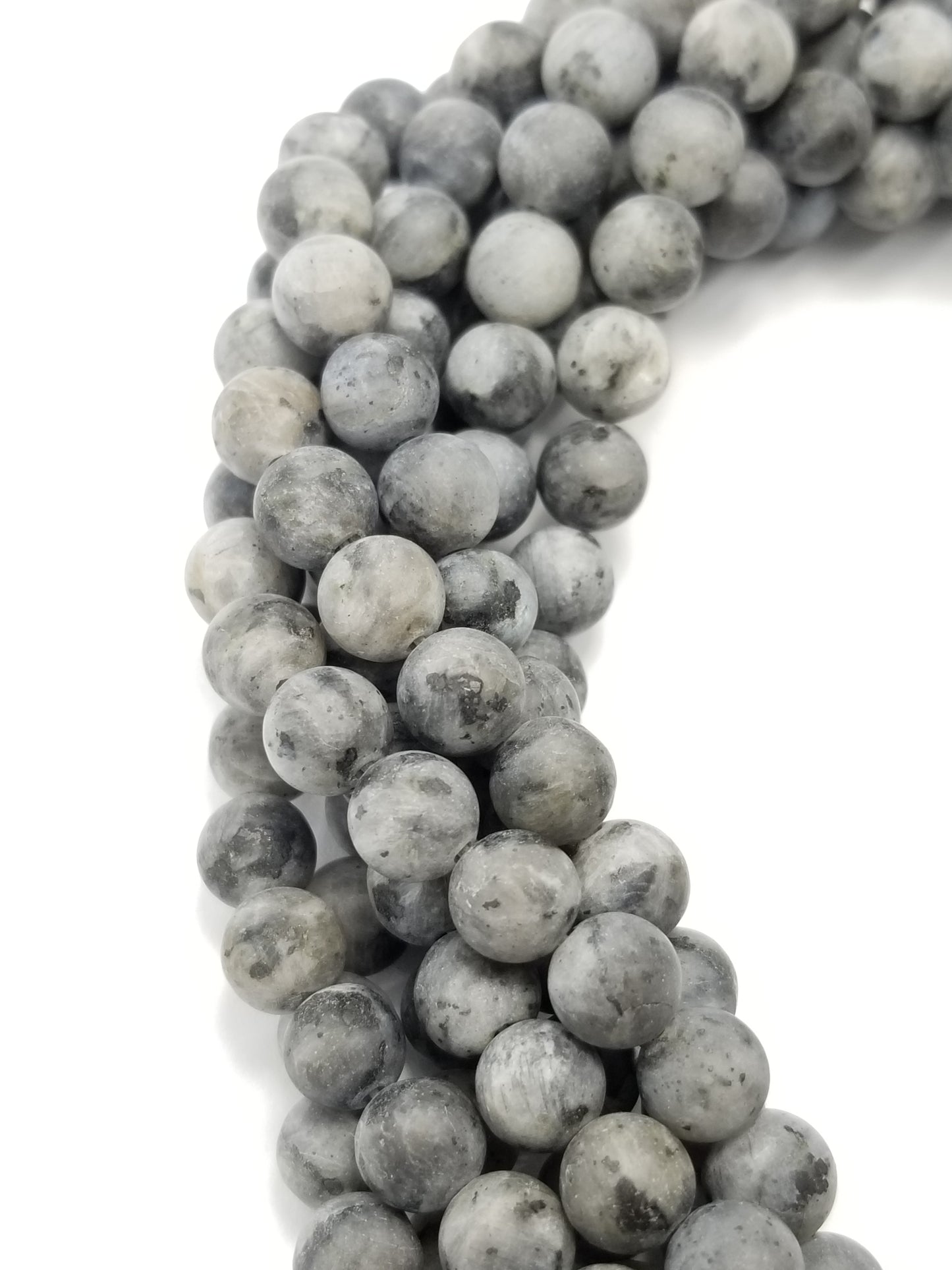 Larvikite (Round)(Matte)(16"Strand)