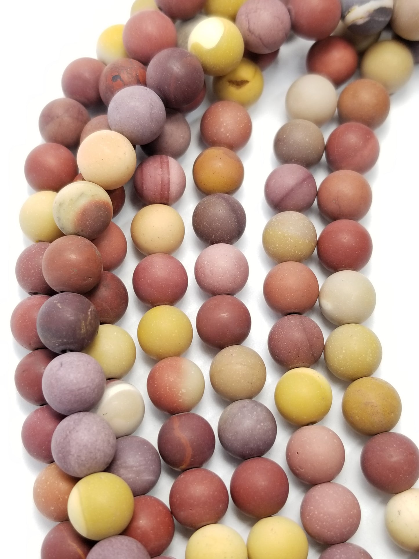 Mookaite (Round)(Matte)(16"Strand)