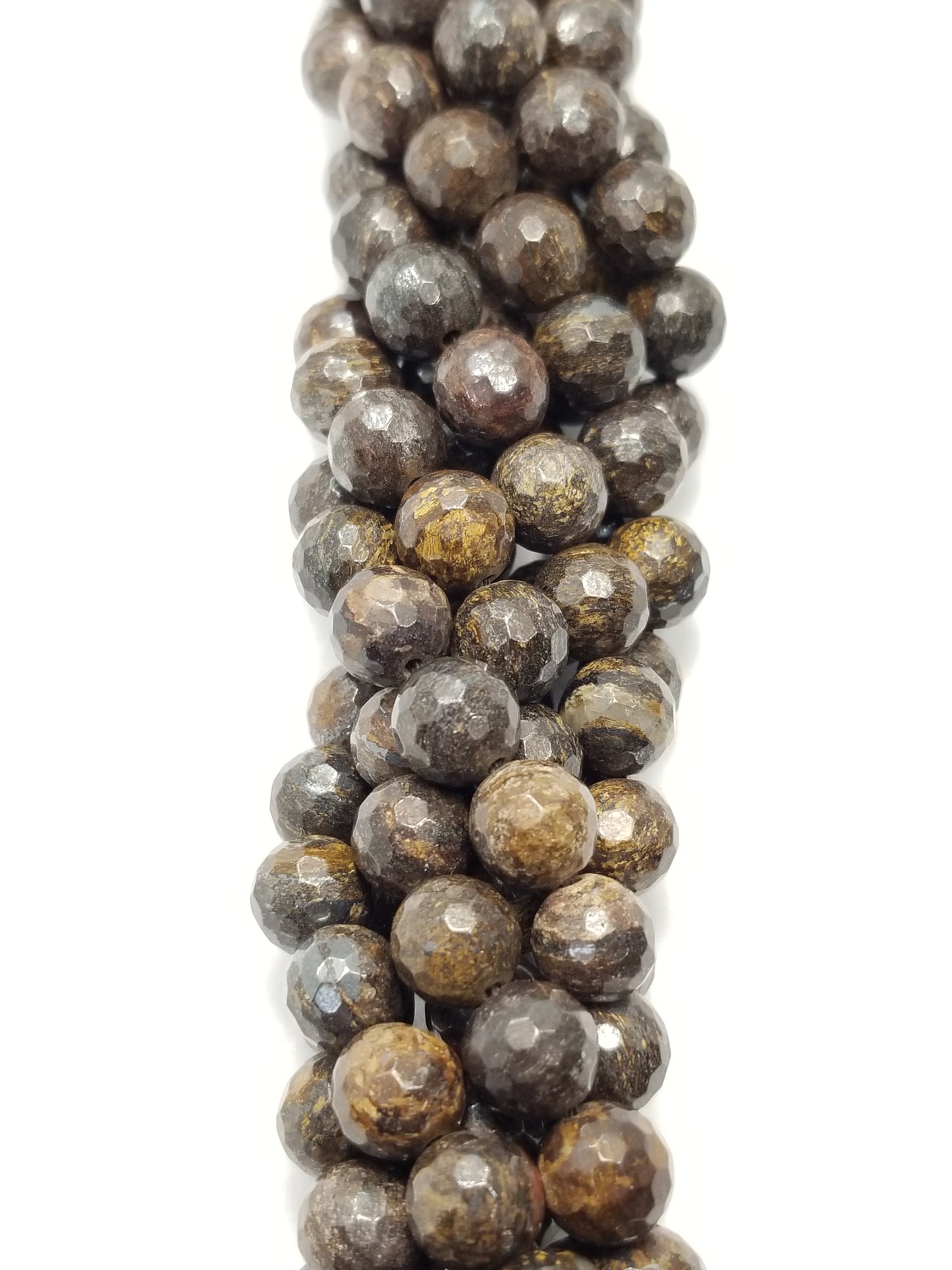 Bronzite (Round)(Faceted)(16"Strand)