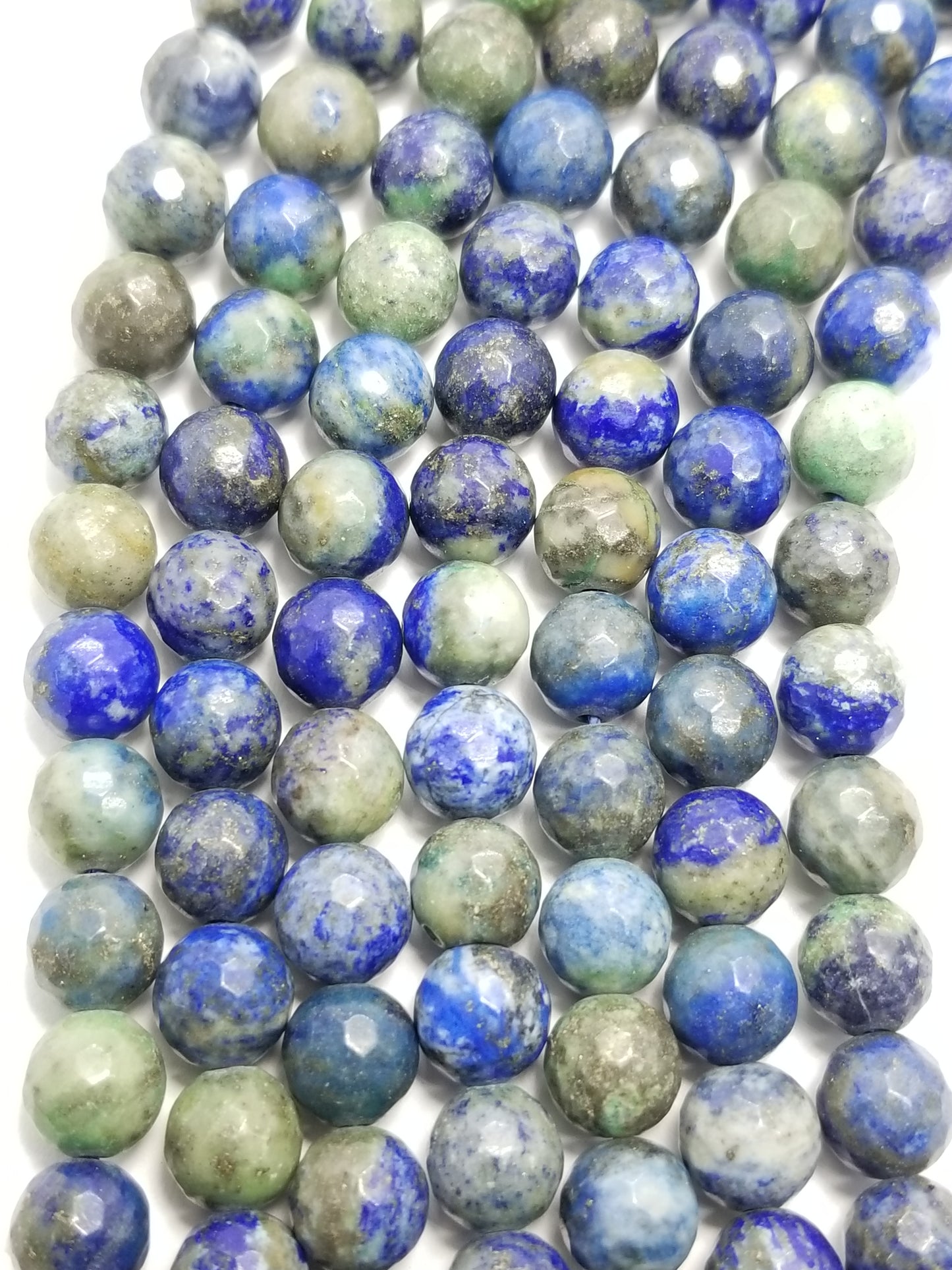Azurite Malachite (Round)(Faceted)(16"Strand)