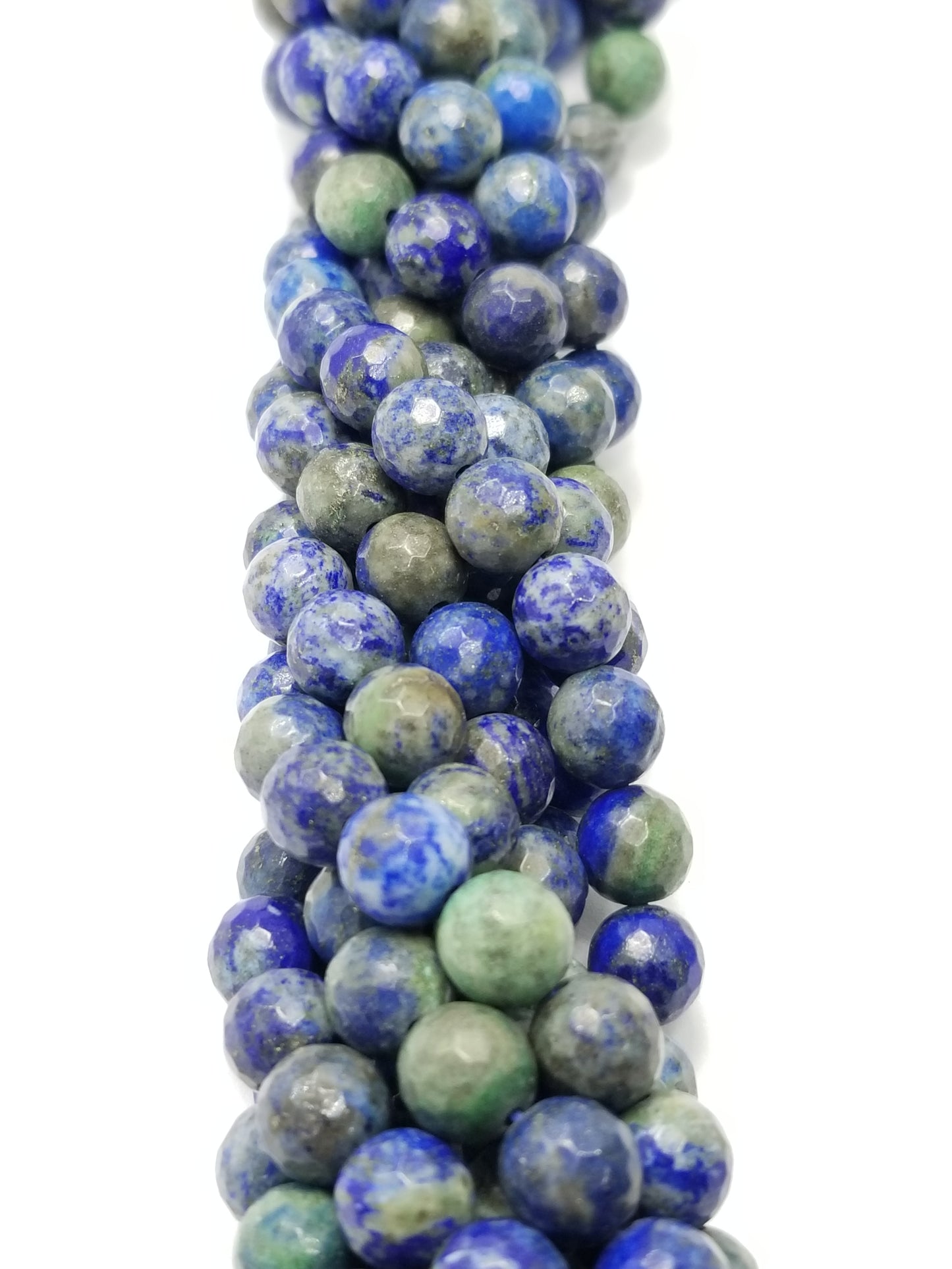 Azurite Malachite (Round)(Faceted)(16"Strand)