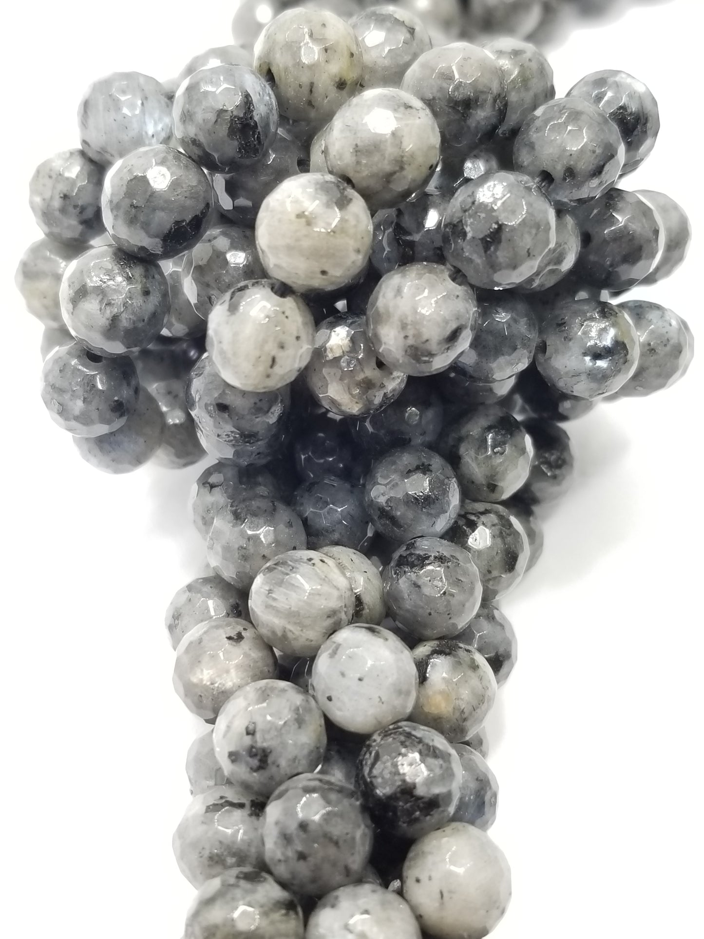 Larvikite (Round)(Faceted)(4mm)(6mm)(8mm)(10mm)(12mm)(16"Strand)