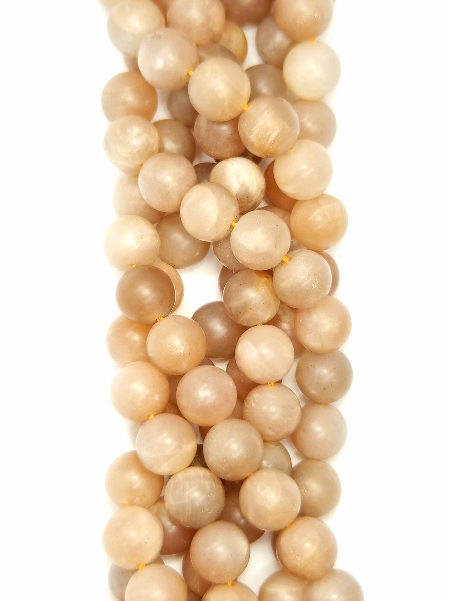 Peach Moonstone (Round)(Matte)(16"Strand)