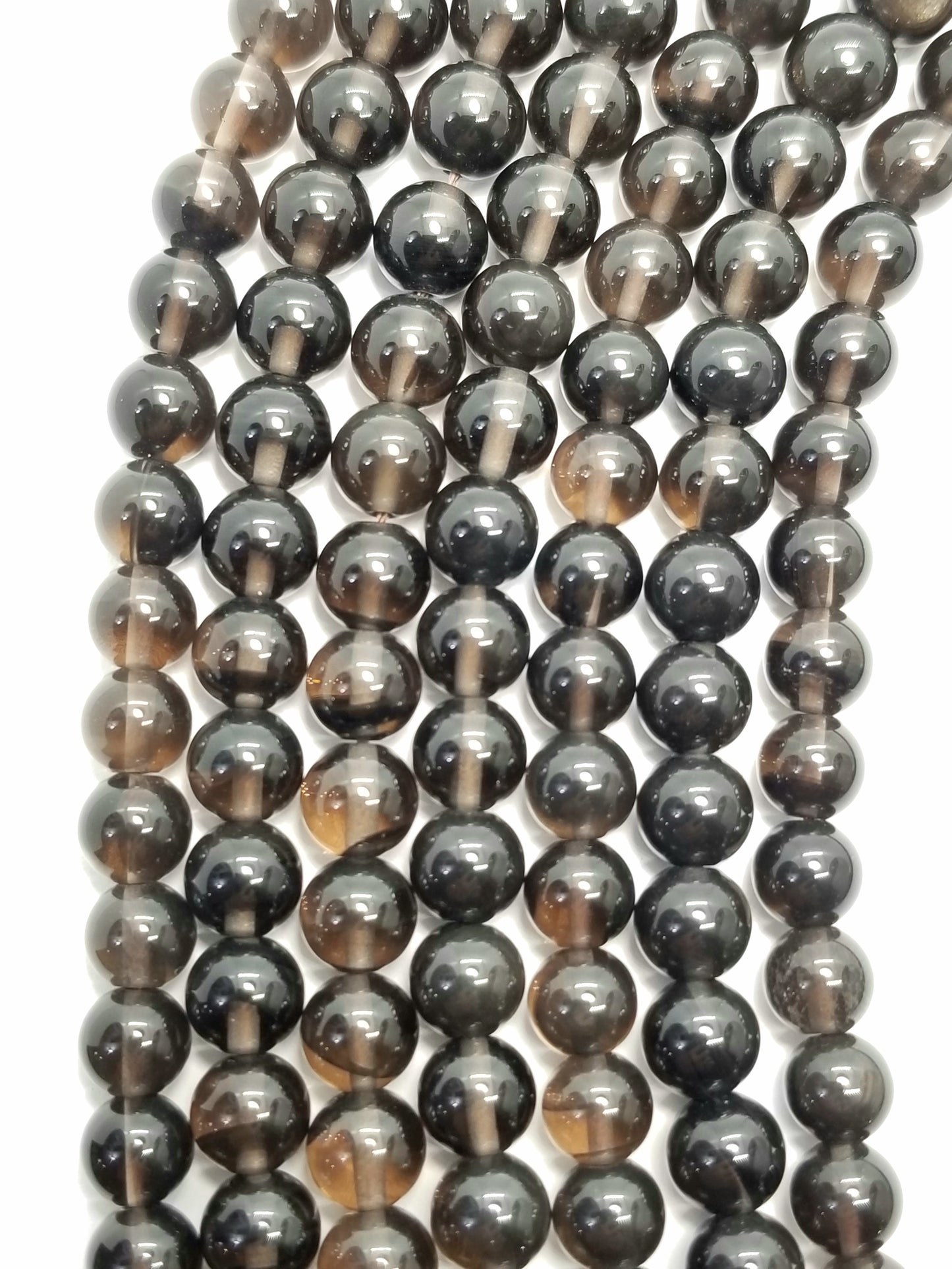 Midnight Obsidian (Round)(Smooth)(16"Strand)
