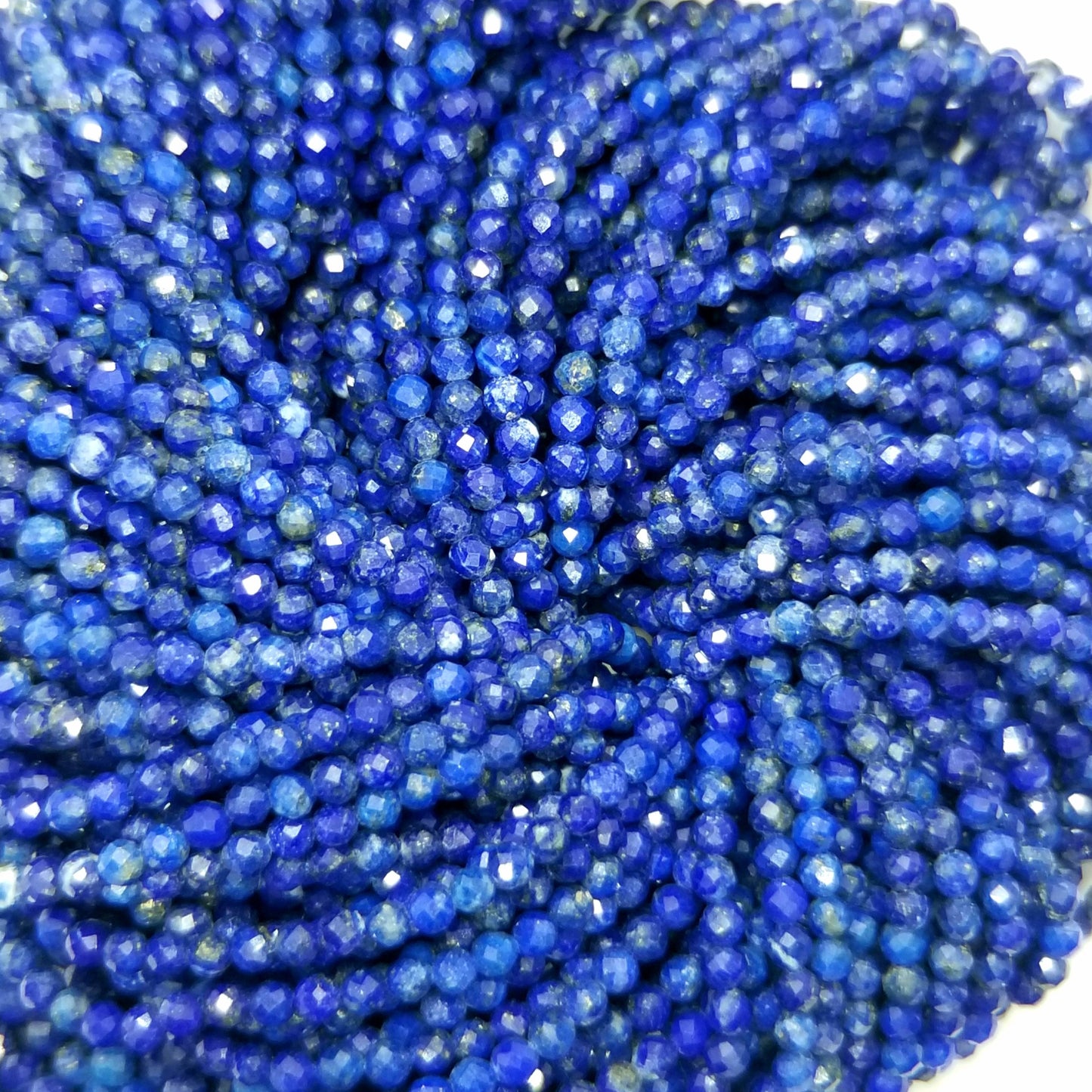 Lapis Lazuli Micro Faceted 3mm 4mm