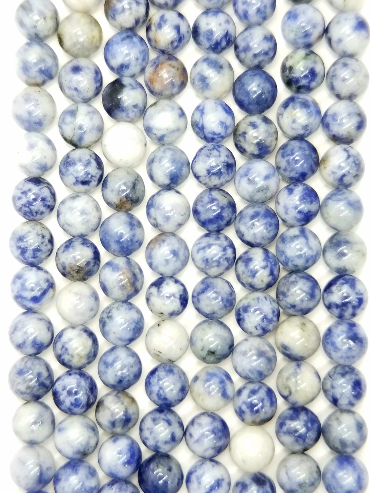 Light Sodalite (Round)(Smooth)(16"Strand)