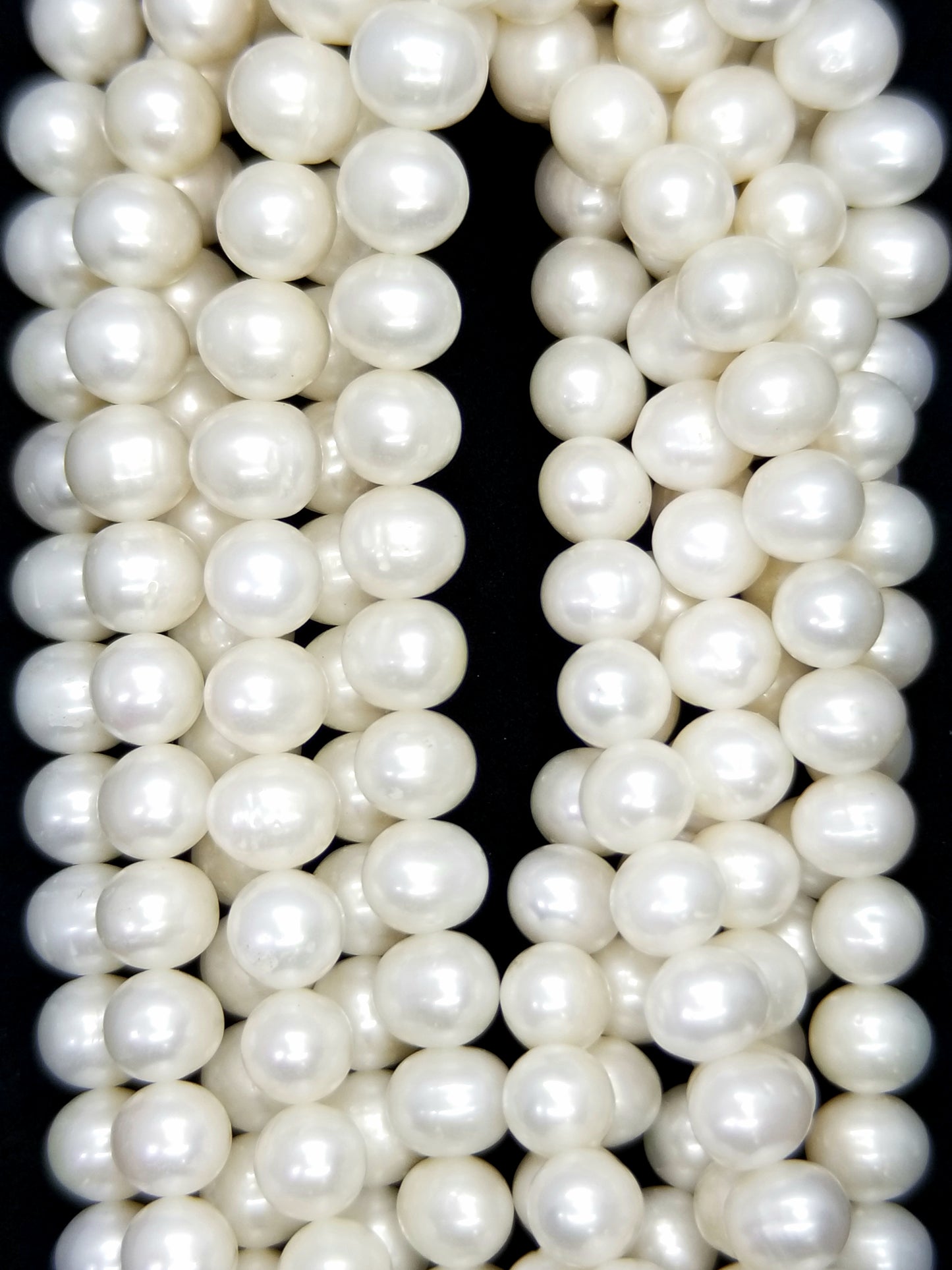 Potato Pearls (Fresh Water)(Cream)(9-12mm)(16"Strand)