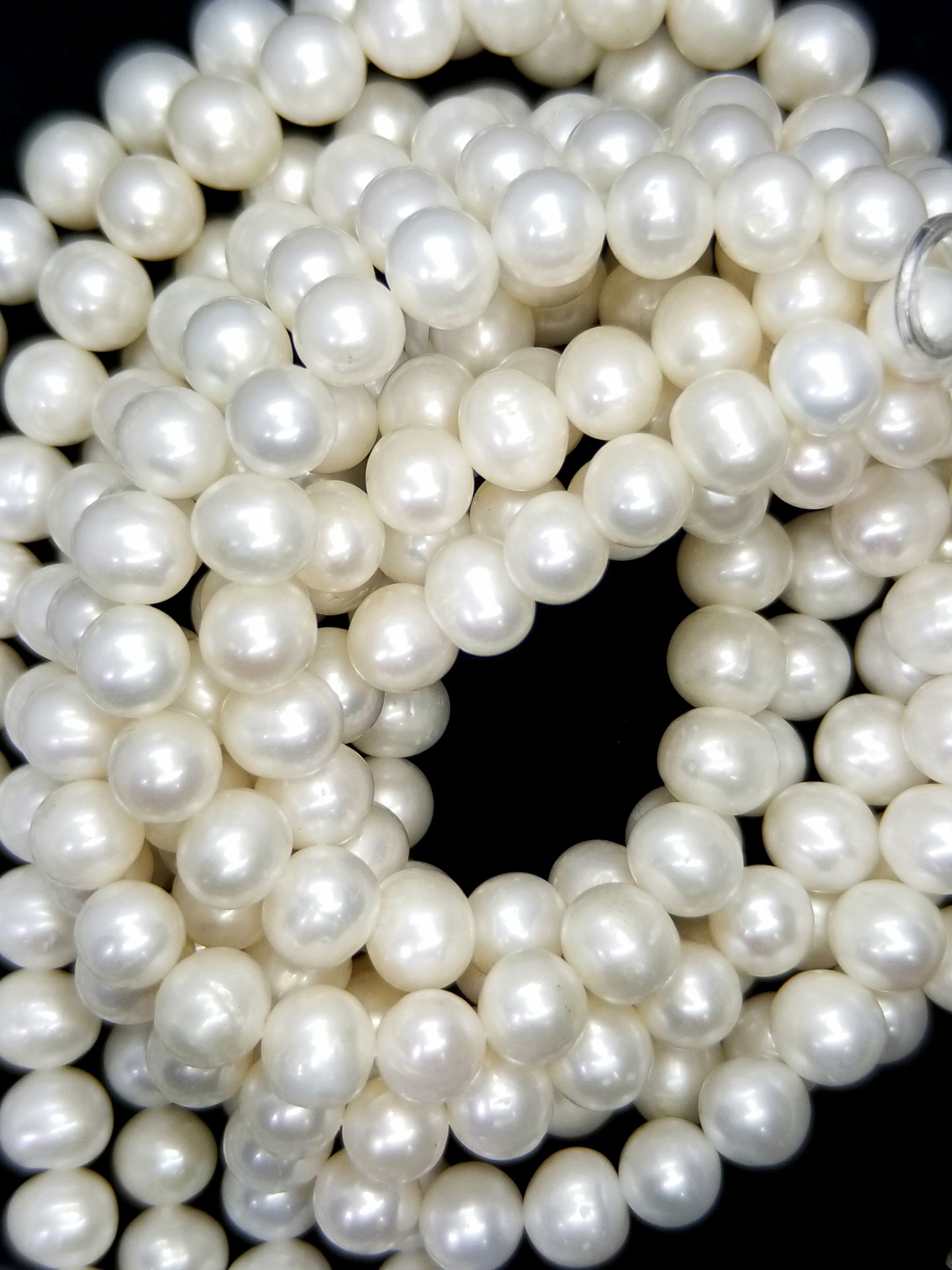Potato Pearls (Fresh Water)(Cream)(9-12mm)(16"Strand)