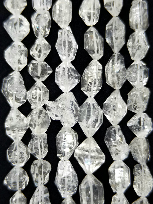 Herkimer Diamonds Quartz (Free Form)(Lengthwise)(16"Strand)