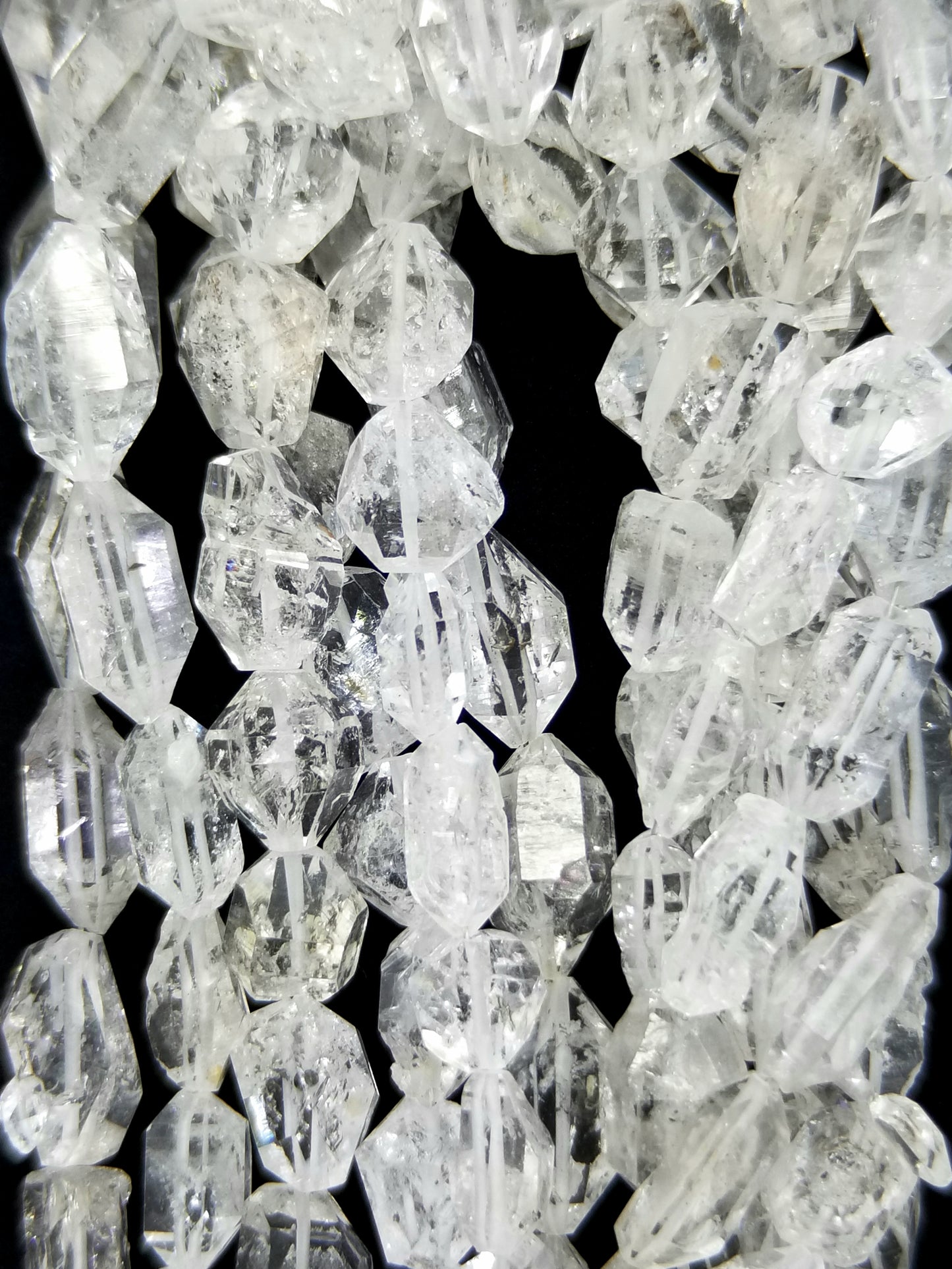 Herkimer Diamonds Quartz (Free Form)(Lengthwise)(16"Strand)
