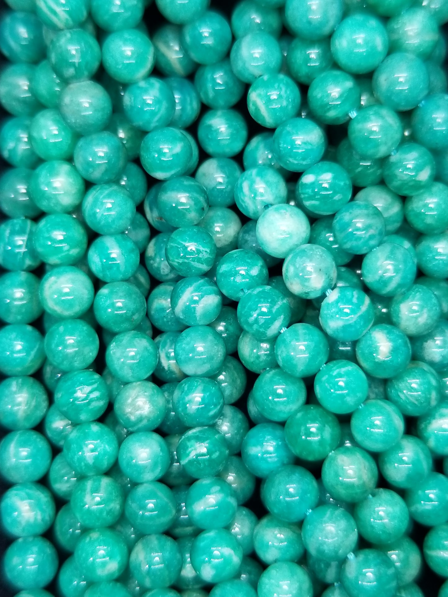 Russian Amazonite (Round)(Smooth)(16"Strand)