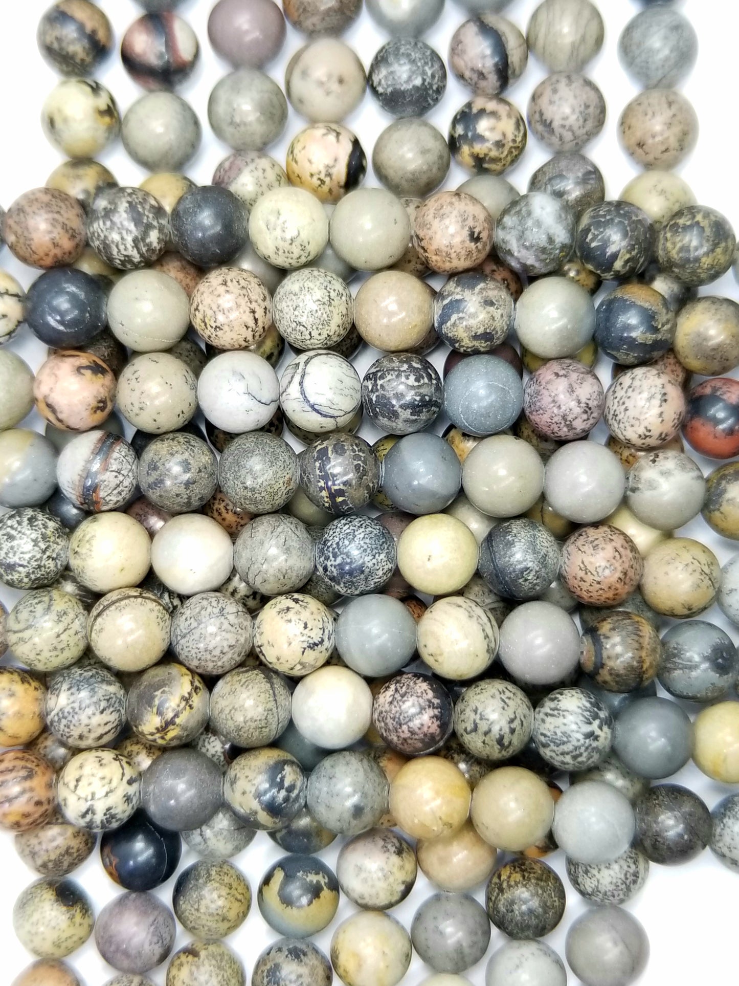 Artistic Jasper (Round)(Smooth)(16"Strand)