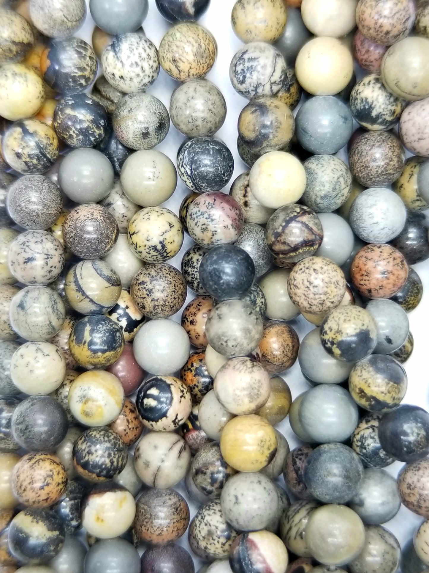 Artistic Jasper (Round)(Smooth)(16"Strand)