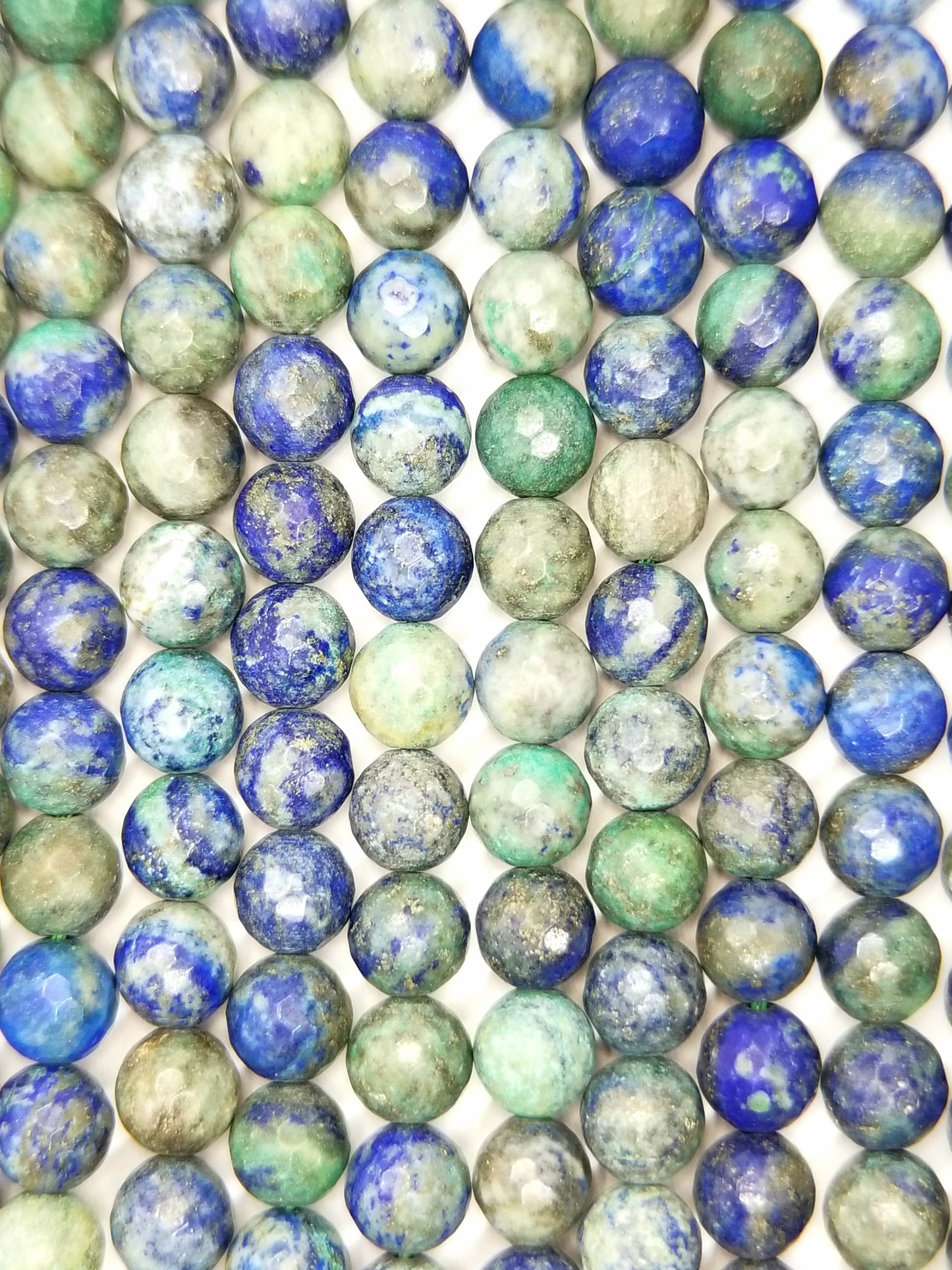 Azurite Malachite (Round)(Faceted)(16"Strand)
