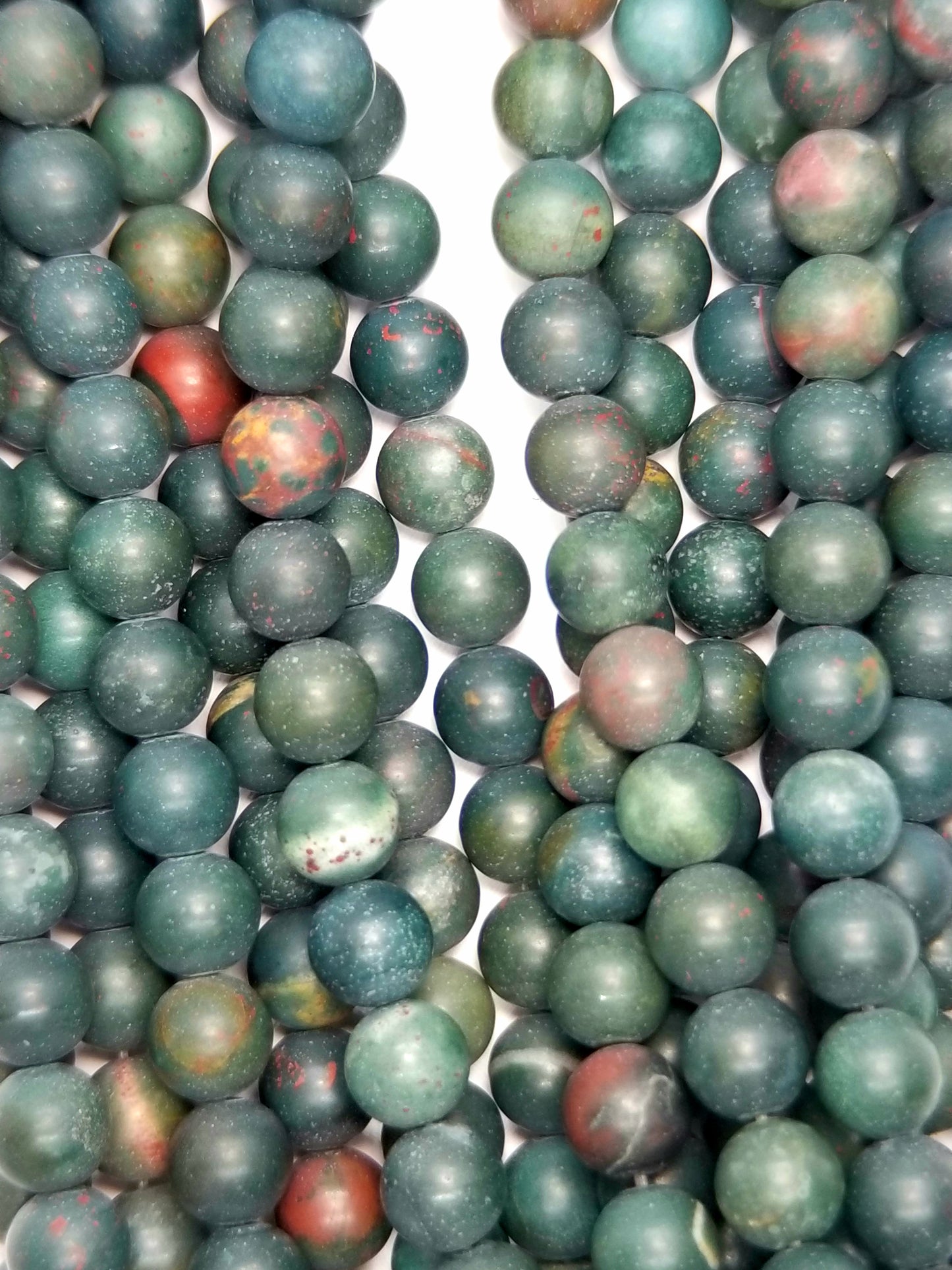 Blood Stone (Round)(Matte)(16"Strand)