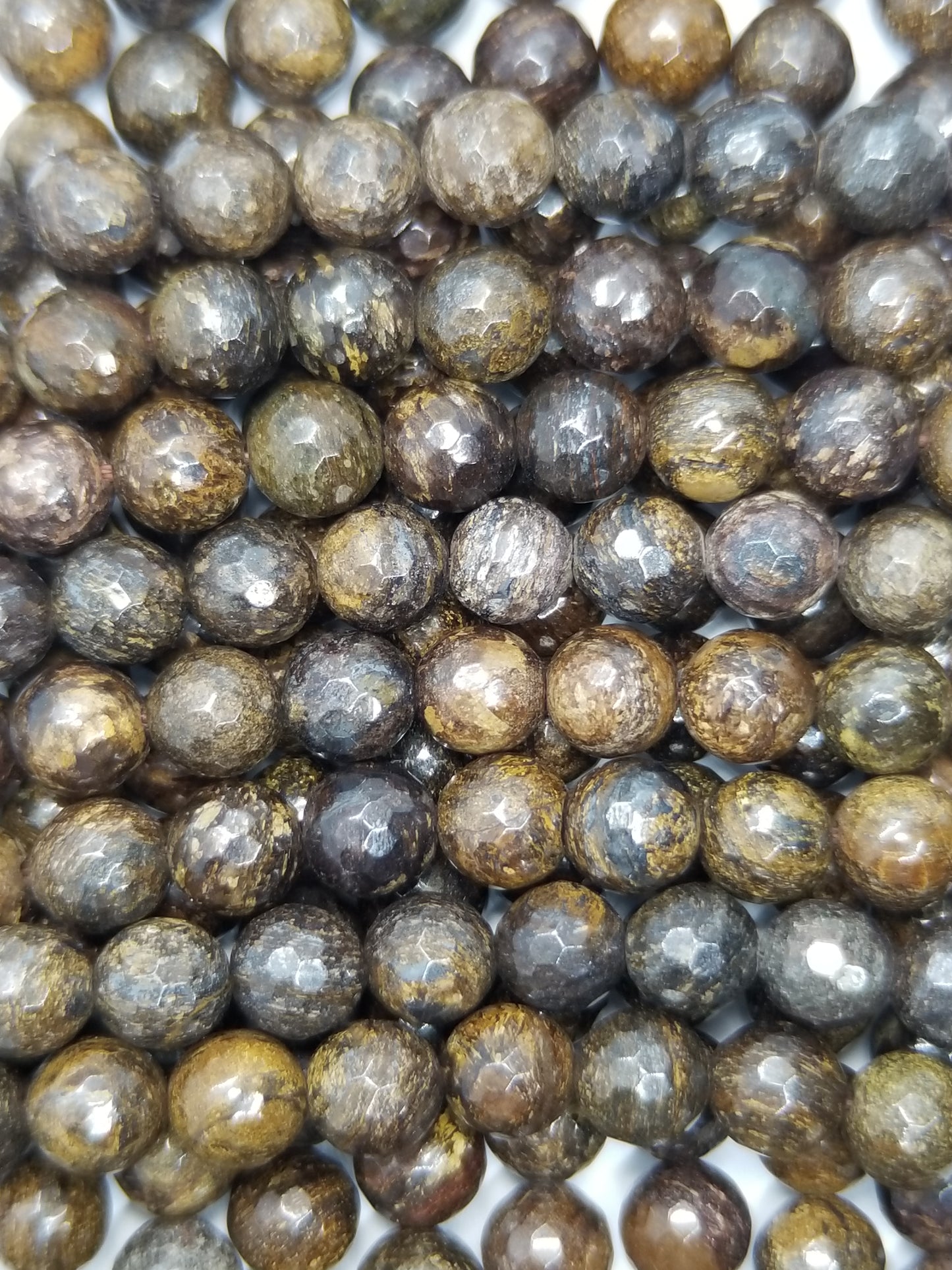 Bronzite (Round)(Faceted)(16"Strand)