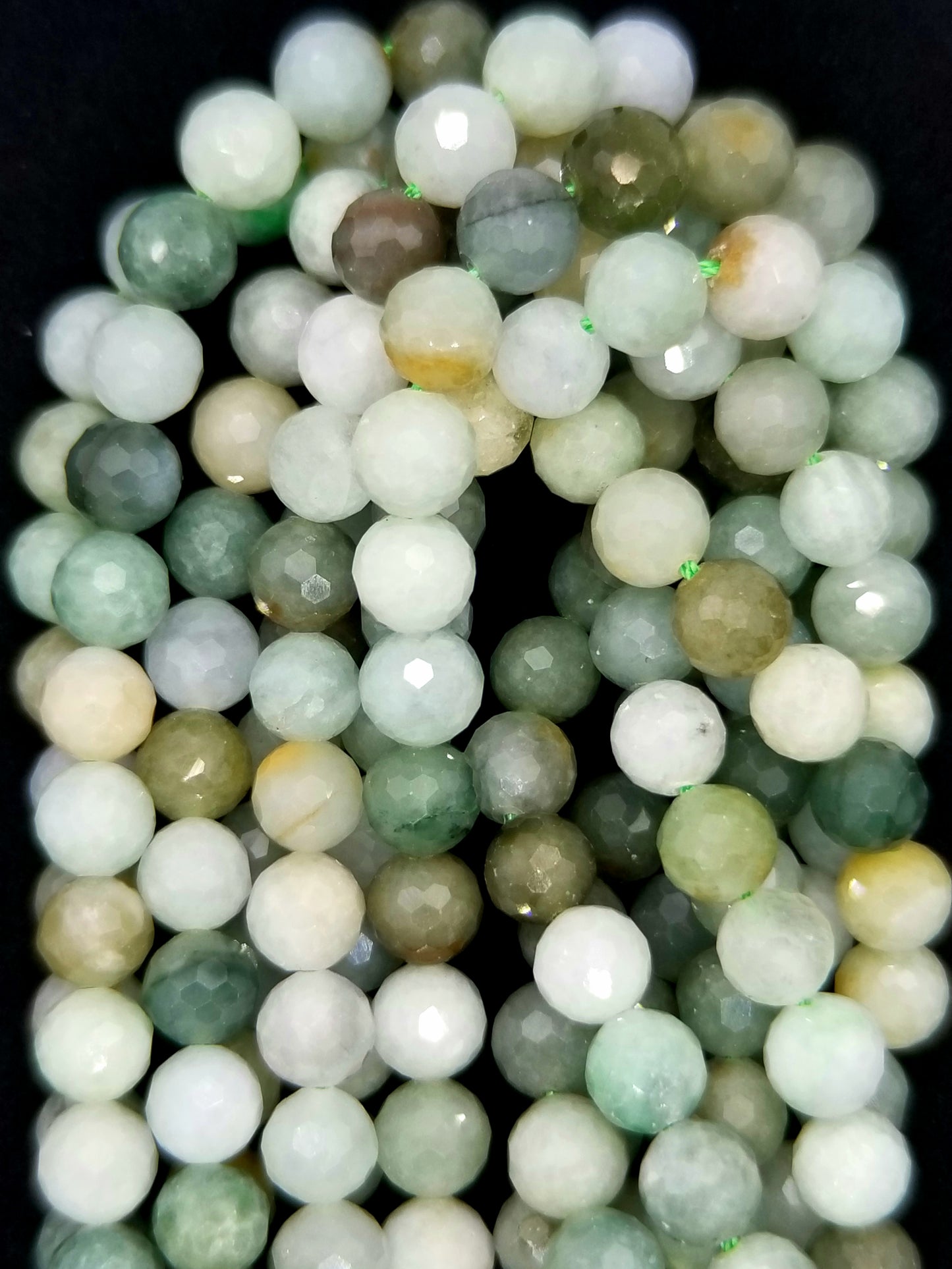 Burmese Jade (Round)(Faceted)(16"Strand)