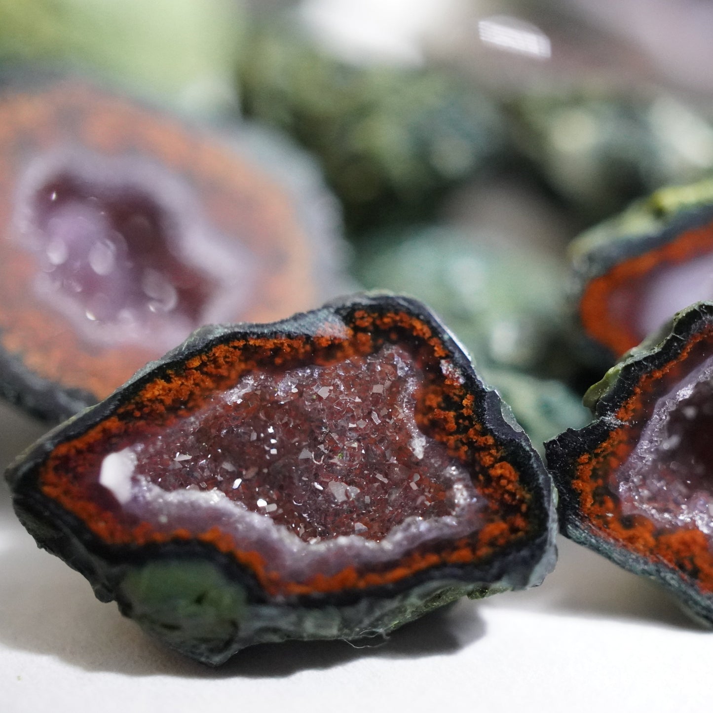 Tabasco Geodes "Fire" (Small)(Matched Pair)