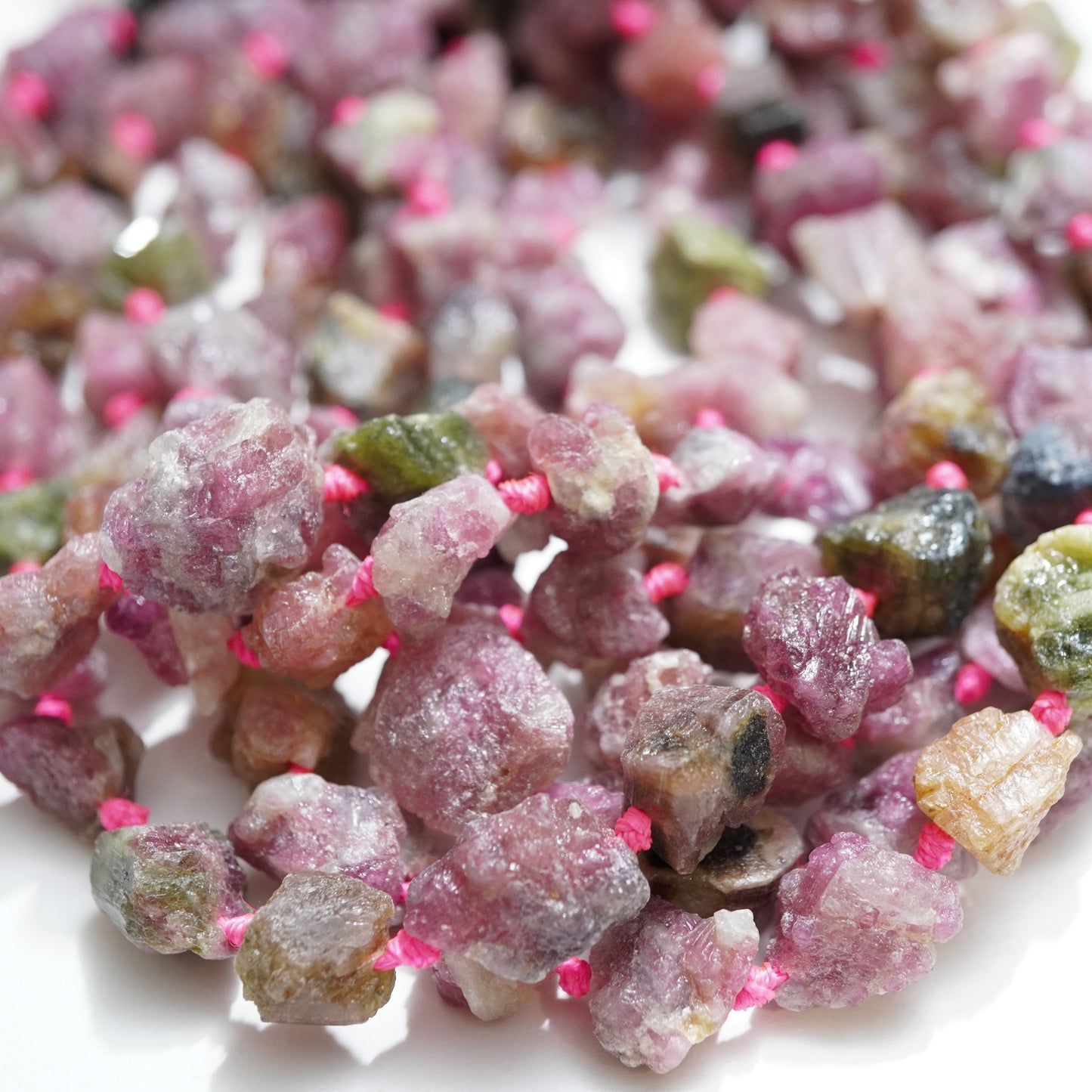 Pink Tourmaline (Free Form) (16"Strand)