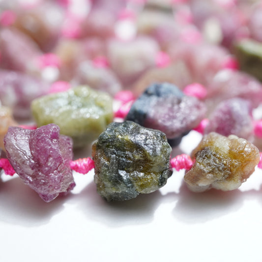 Pink Tourmaline (Free Form) (16"Strand)