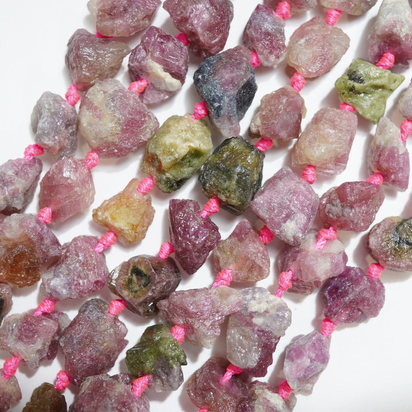 Pink Tourmaline (Free Form) (16"Strand)
