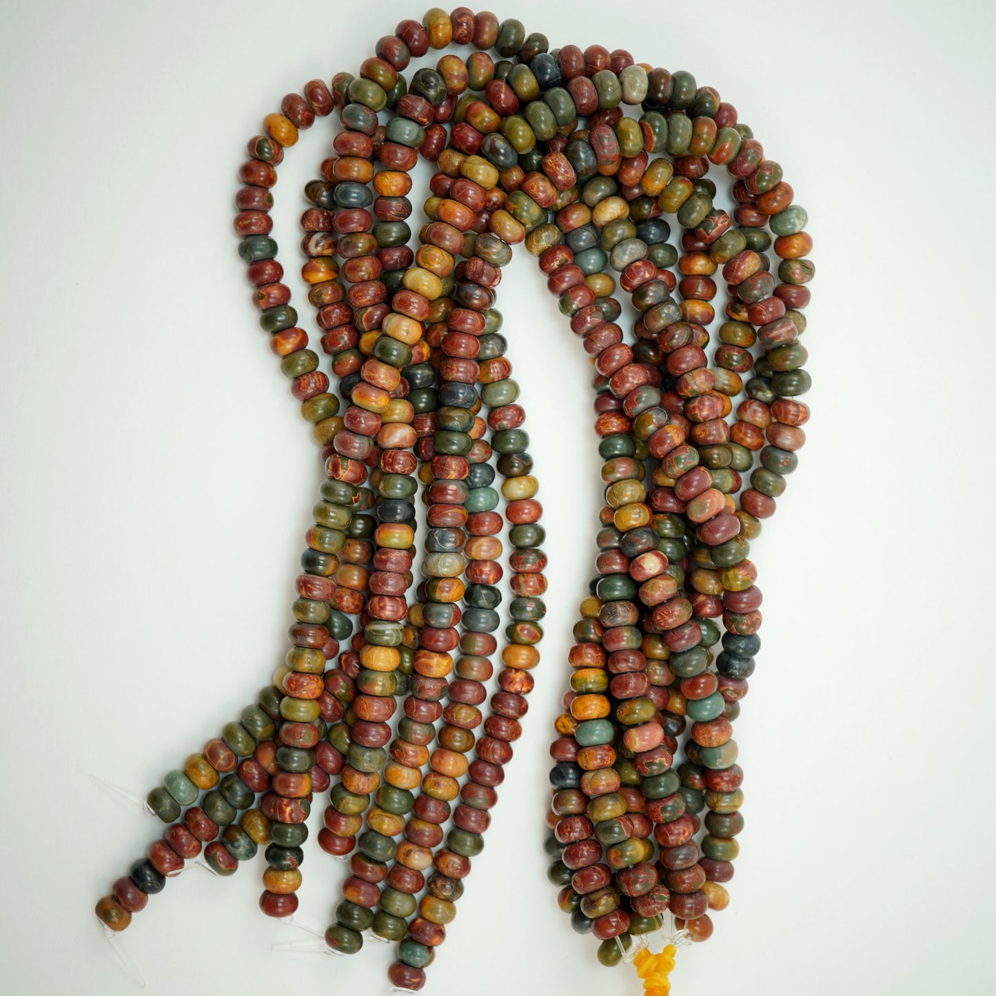 Red Creek Jasper (Rondelle)(Smooth)(6x4mm)(16"Strand)