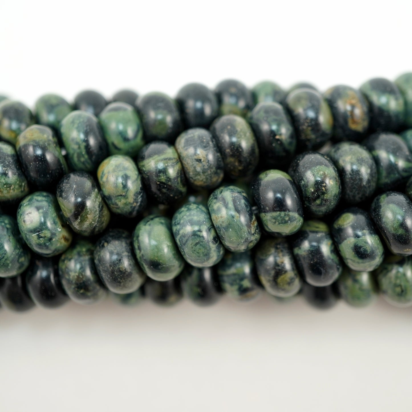 Kambaba Jasper (Rondelle)(Smooth)(10mm)(16"Strand)