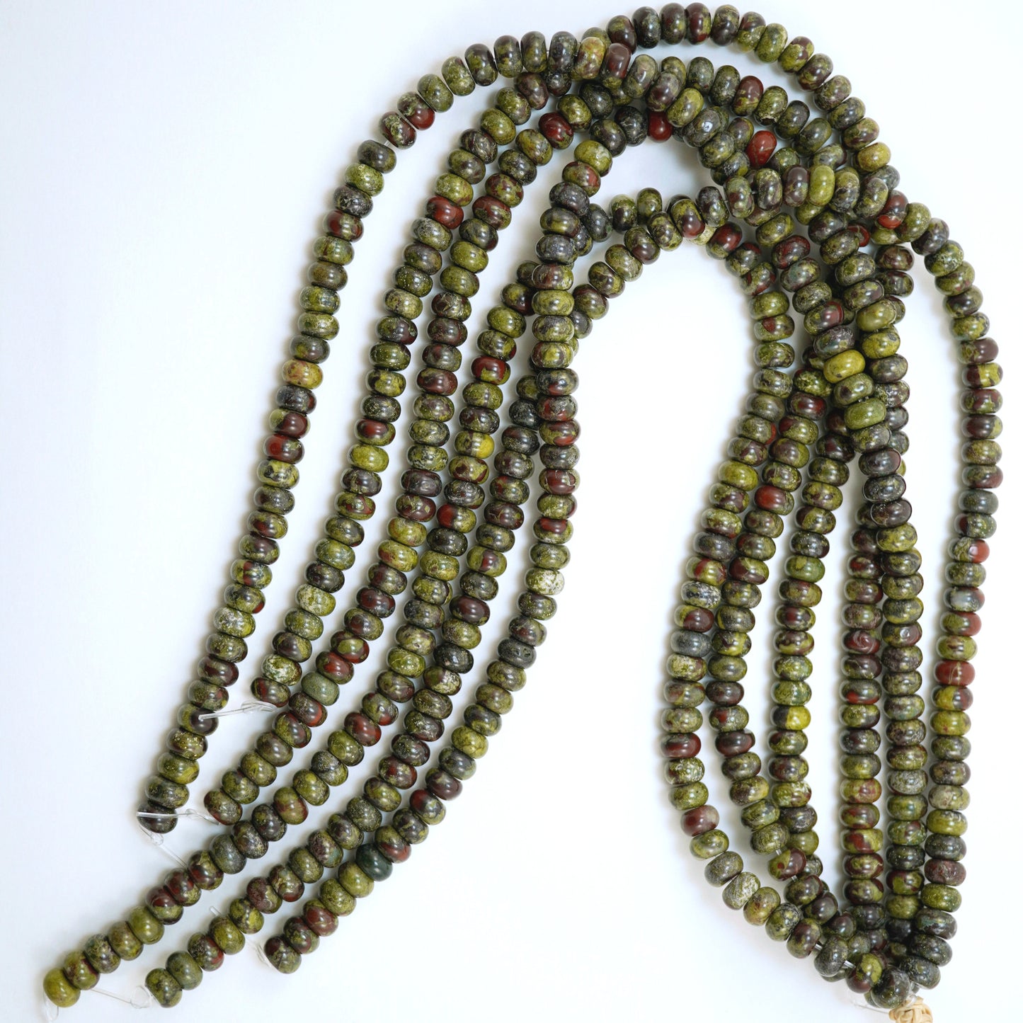 Dragon's Blood Jasper (Rondelle)(Smooth)(6mm)(8mm)(10mm)(16"Strand)